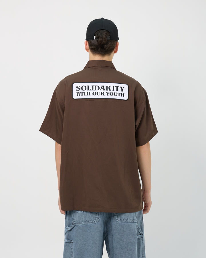 Patches Shirt | Brown