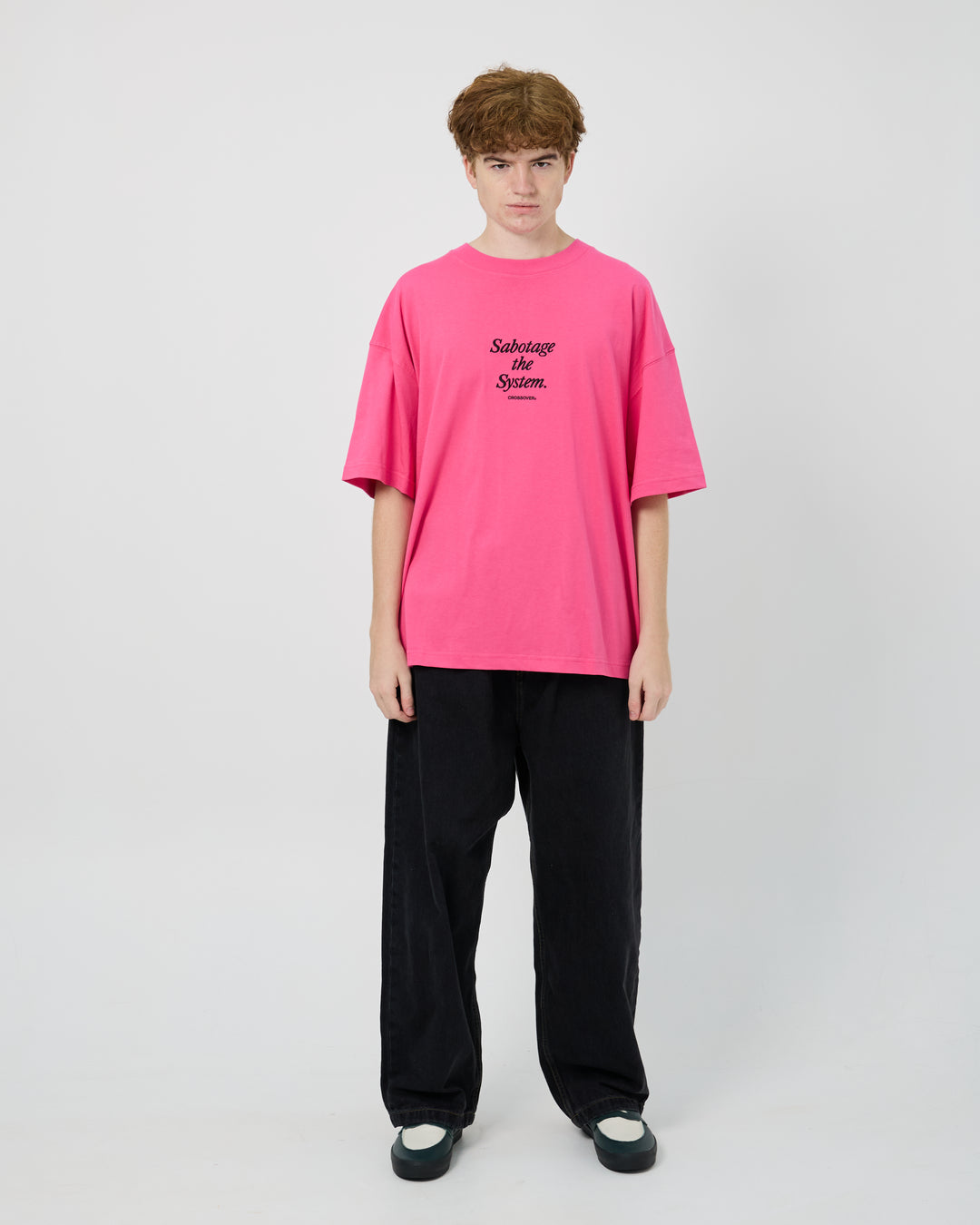Sabotage The System Tee | Pink