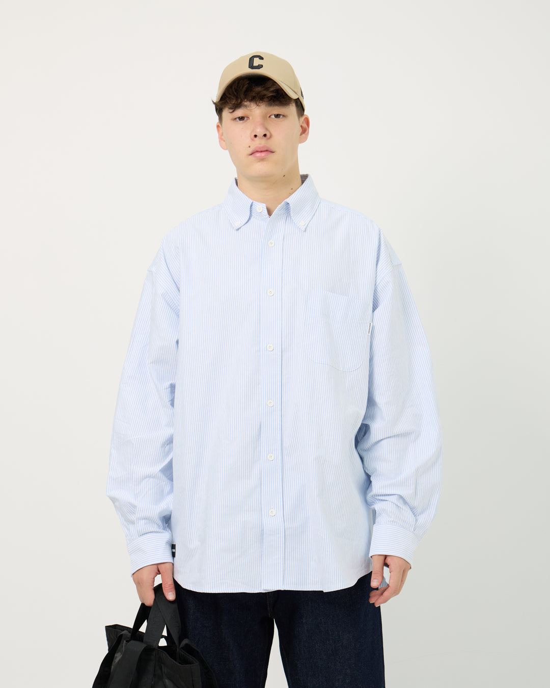 Spec 01 L/S Shirt | White Blue