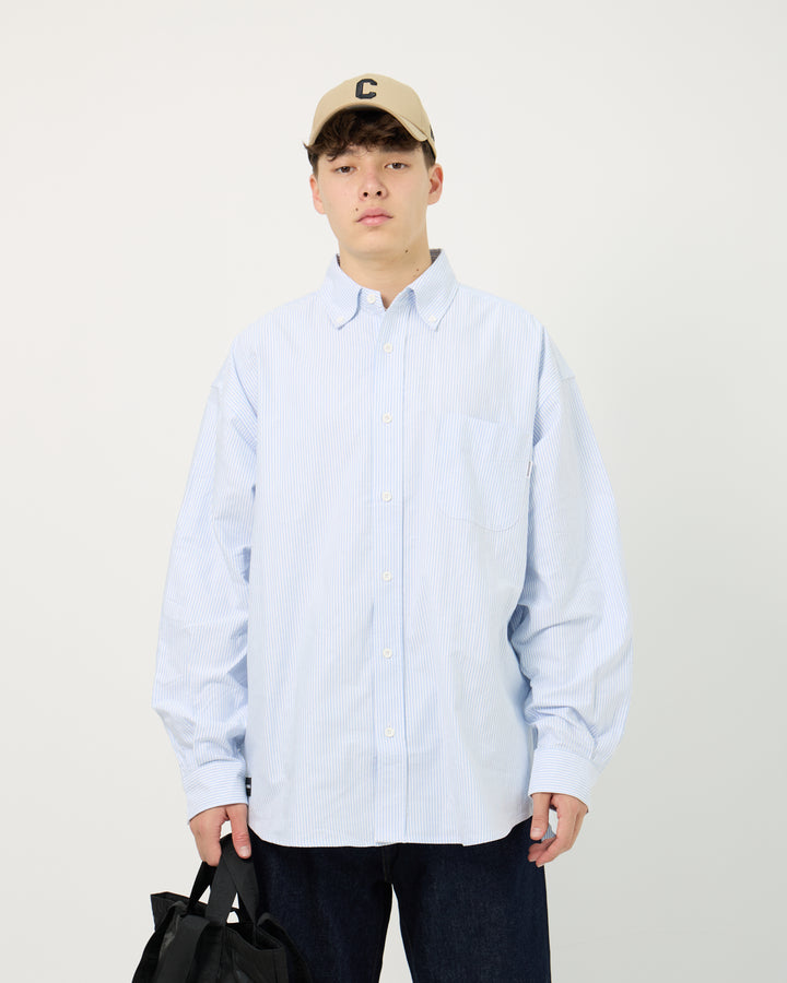 Spec 01 L/S Shirt | White Blue