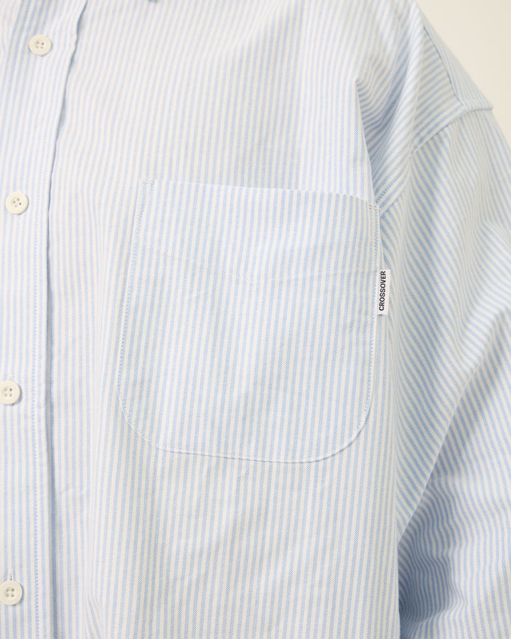Spec 01 L/S Shirt | White Blue