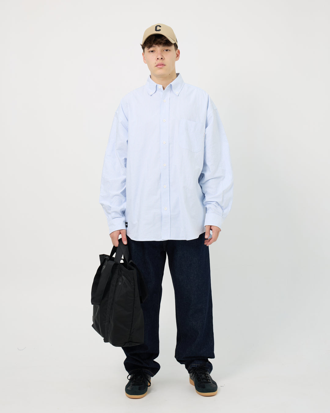 Spec 01 L/S Shirt | White Blue