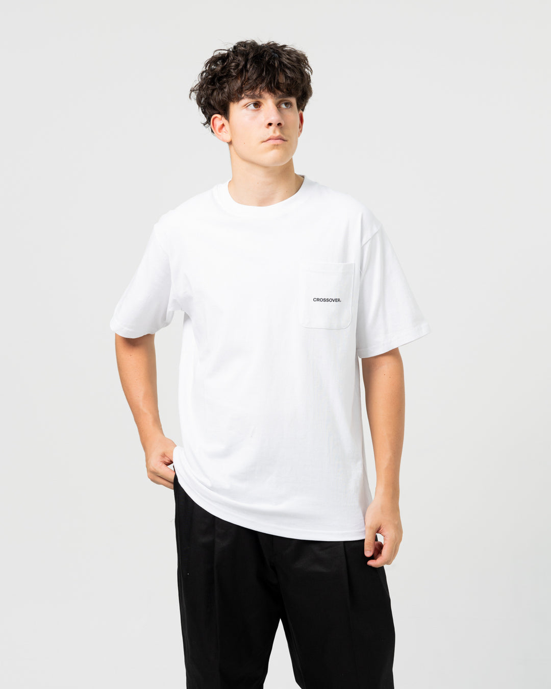 CROSSOVER "Year Of The Dragon" Pocket Tee | White