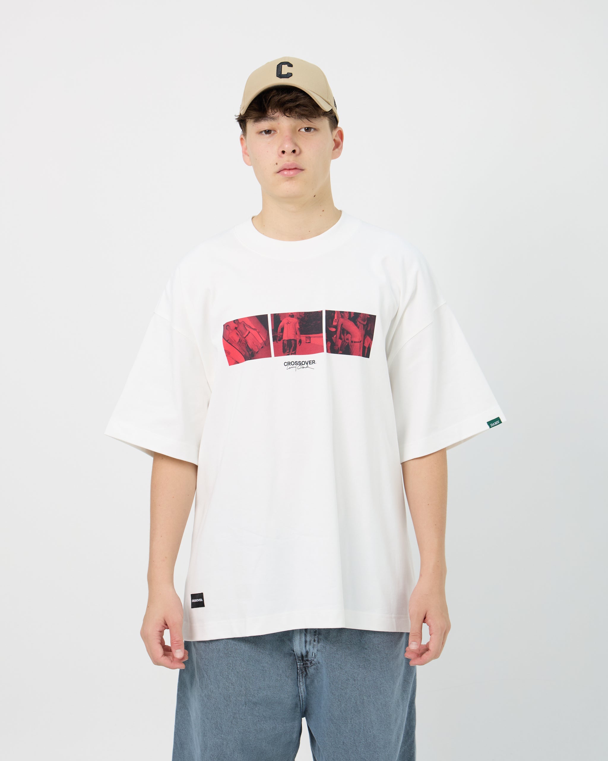 CROSSOVER® × KIDS by Larry Clark 30th Anniversary '06' Tee | White