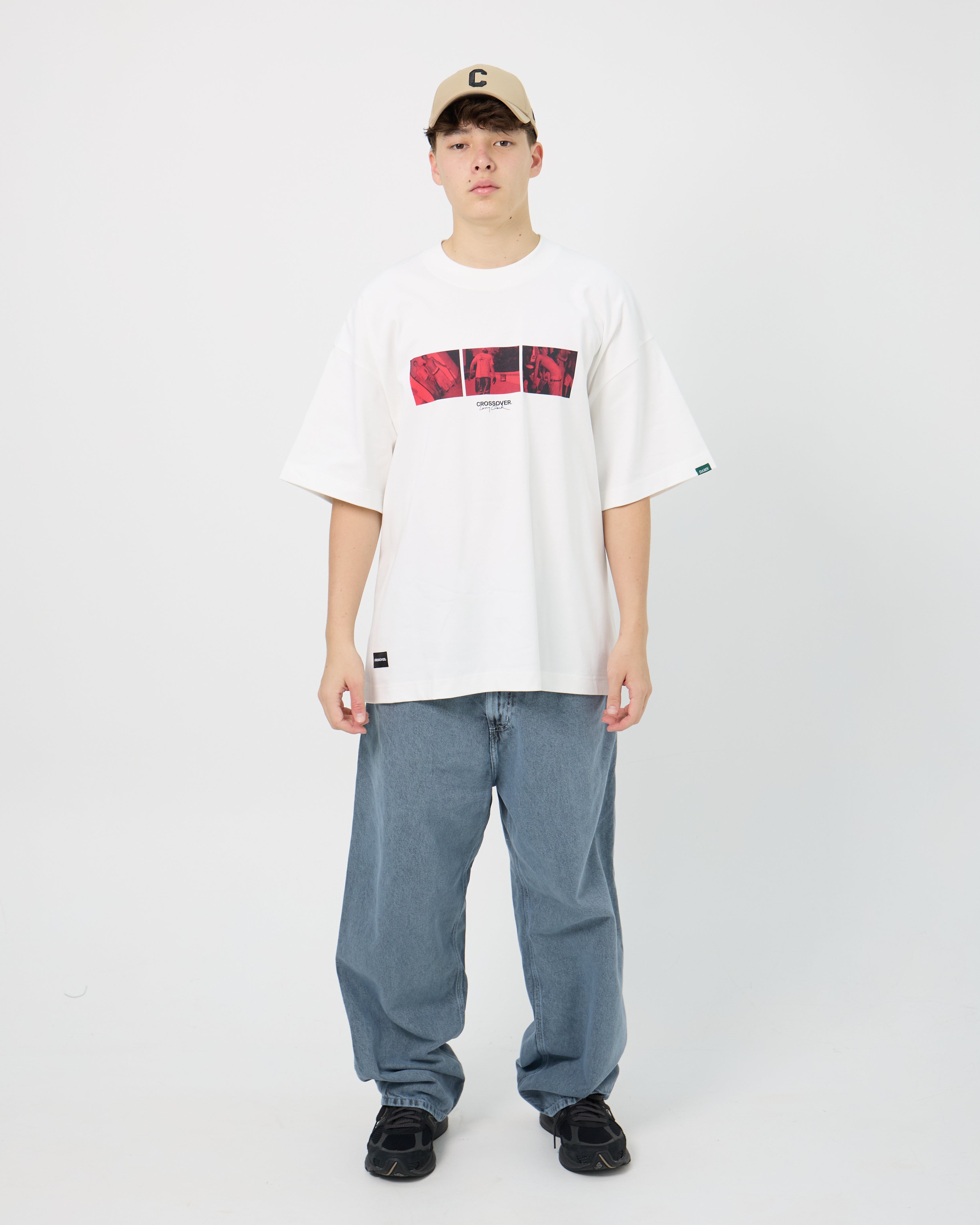 CROSSOVER® × KIDS by Larry Clark 30th Anniversary '06' Tee | White