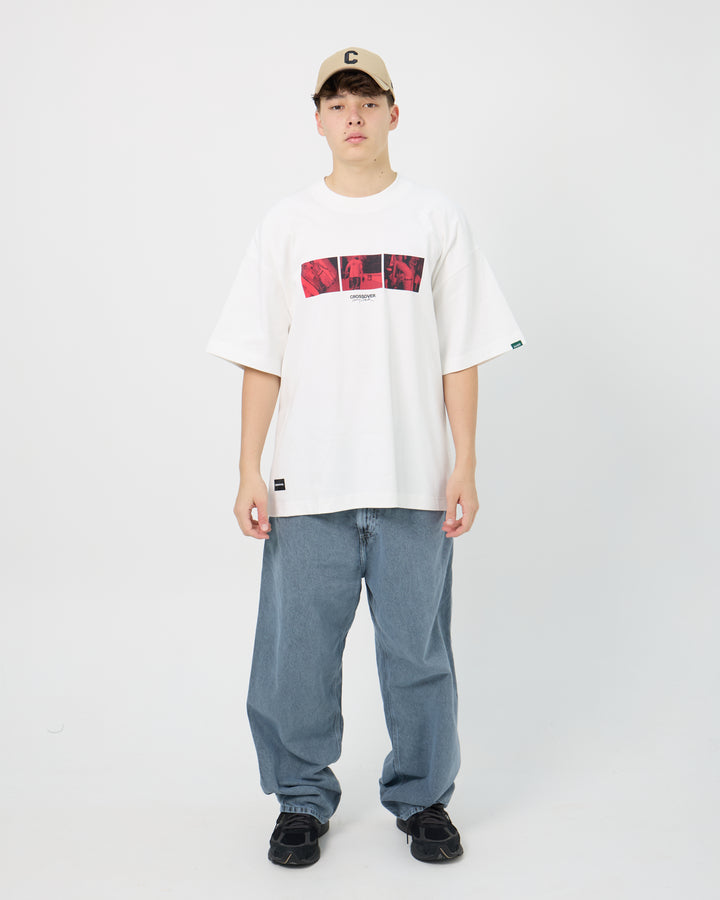 CROSSOVER® × KIDS by Larry Clark 30th Anniversary '06' Tee | White