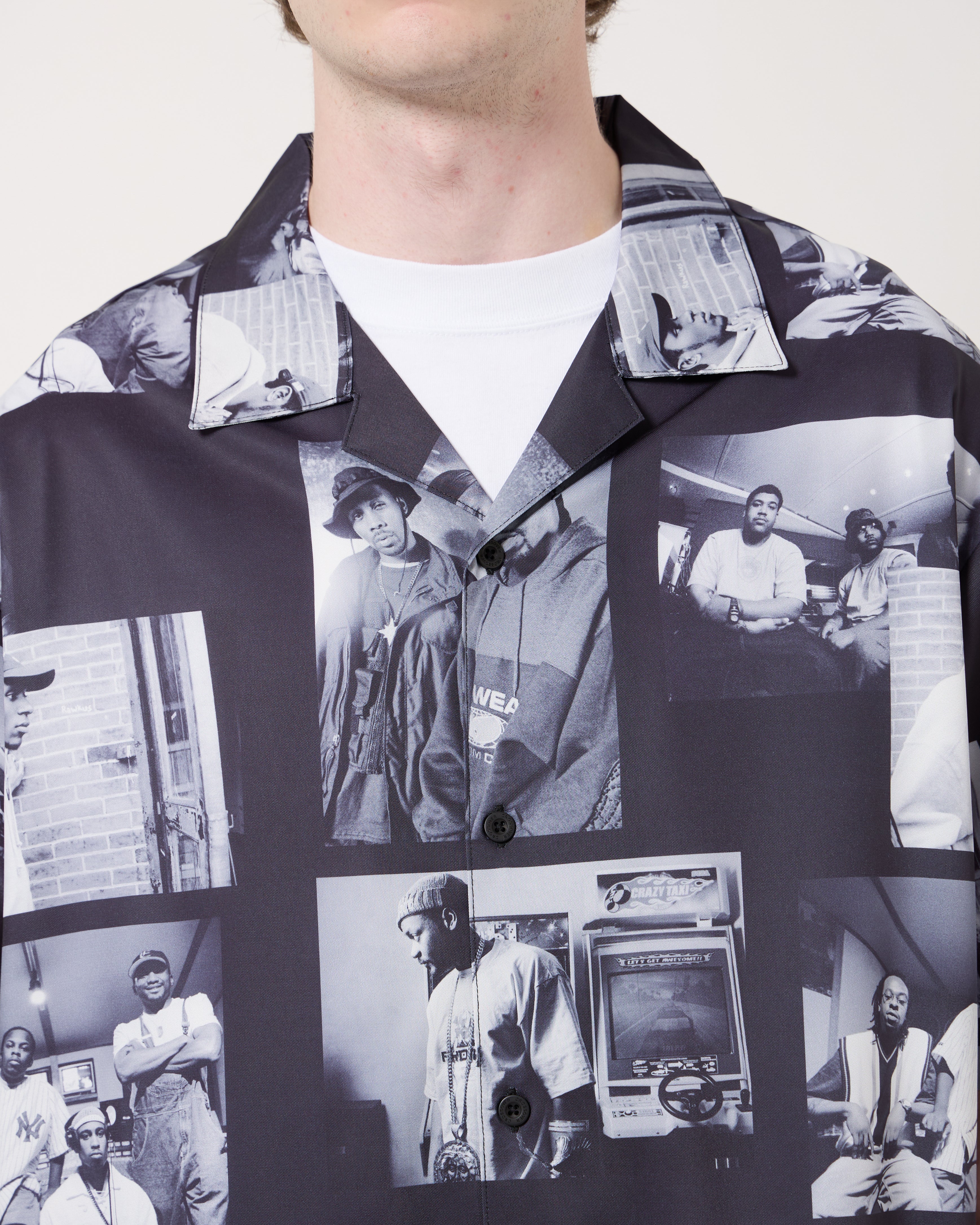 CROSSOVER x Atsuko Tanaka Hawaiian Shirt | Black