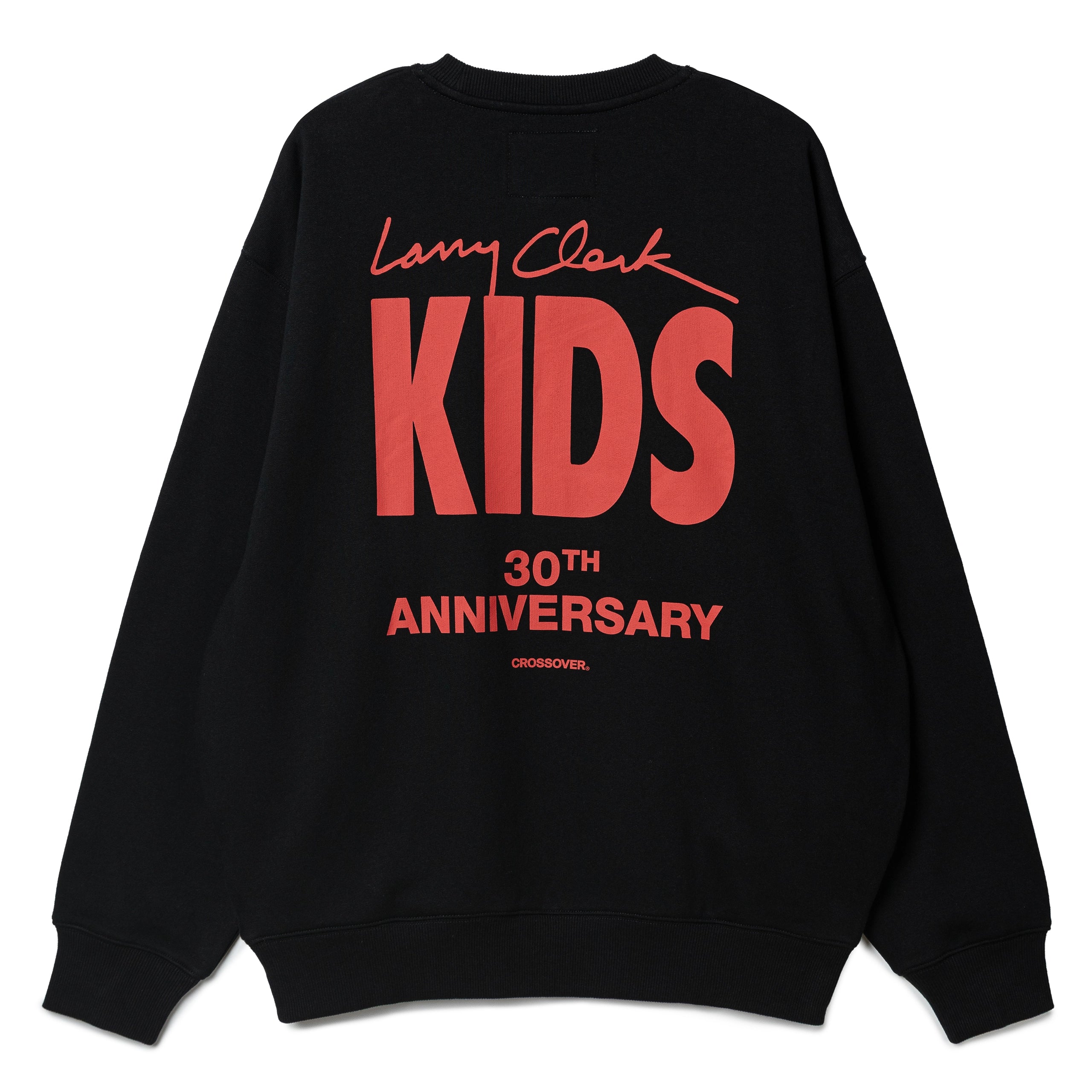 CROSSOVER® × KIDS by Larry Clark 30th Anniversary Crewneck Sweater | Black