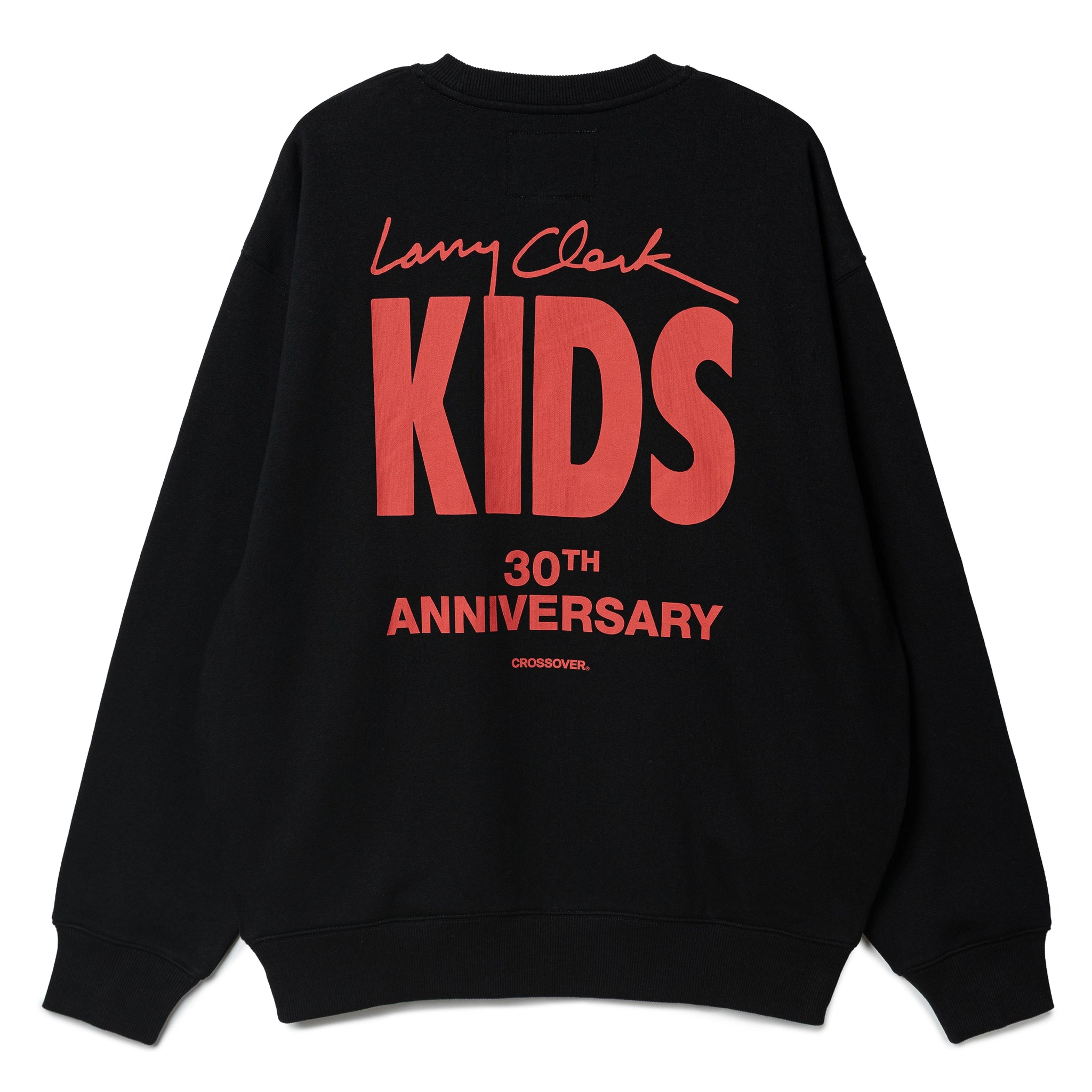 CROSSOVER® × KIDS by Larry Clark 30th Anniversary Crewneck Sweater | Black