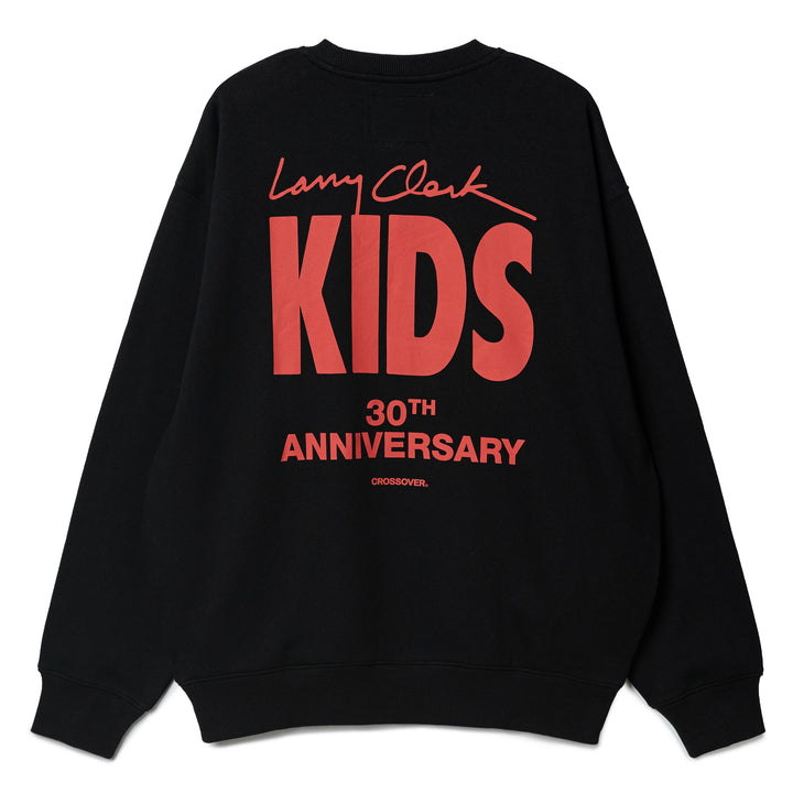 CROSSOVER® × KIDS by Larry Clark 30th Anniversary Crewneck Sweater | Black