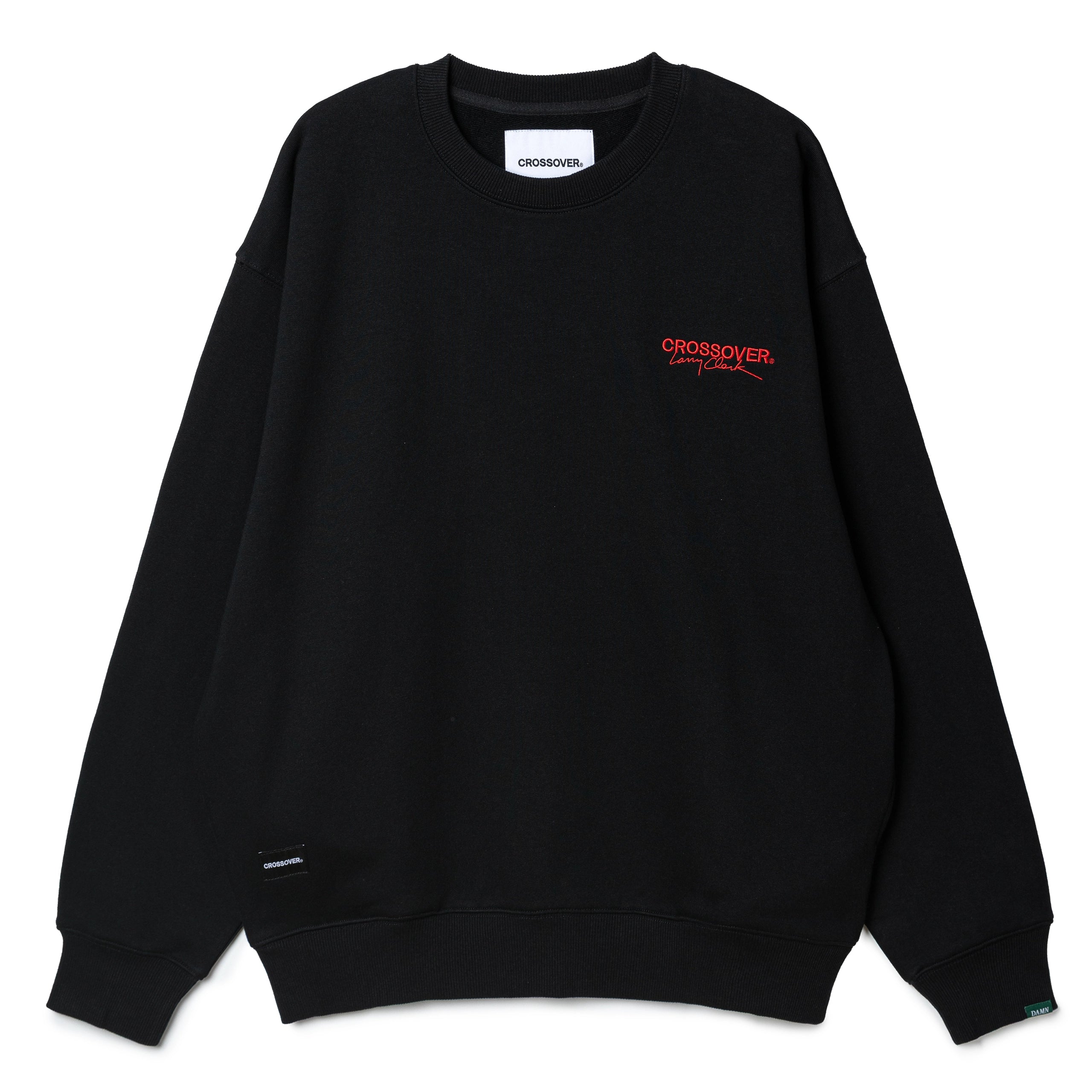 CROSSOVER® × KIDS by Larry Clark 30th Anniversary Crewneck Sweater | Black
