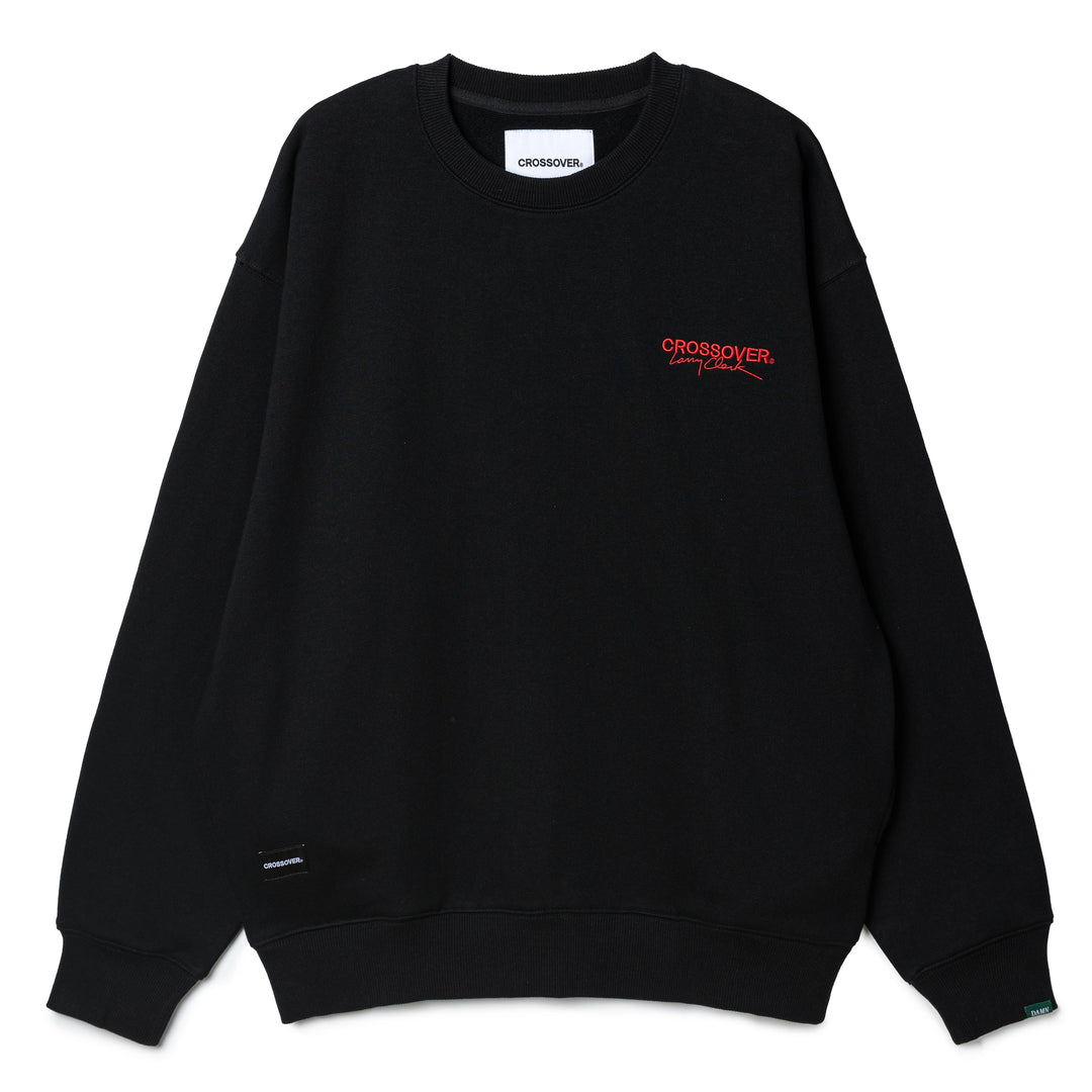 CROSSOVER® × KIDS by Larry Clark 30th Anniversary Crewneck Sweater | Black