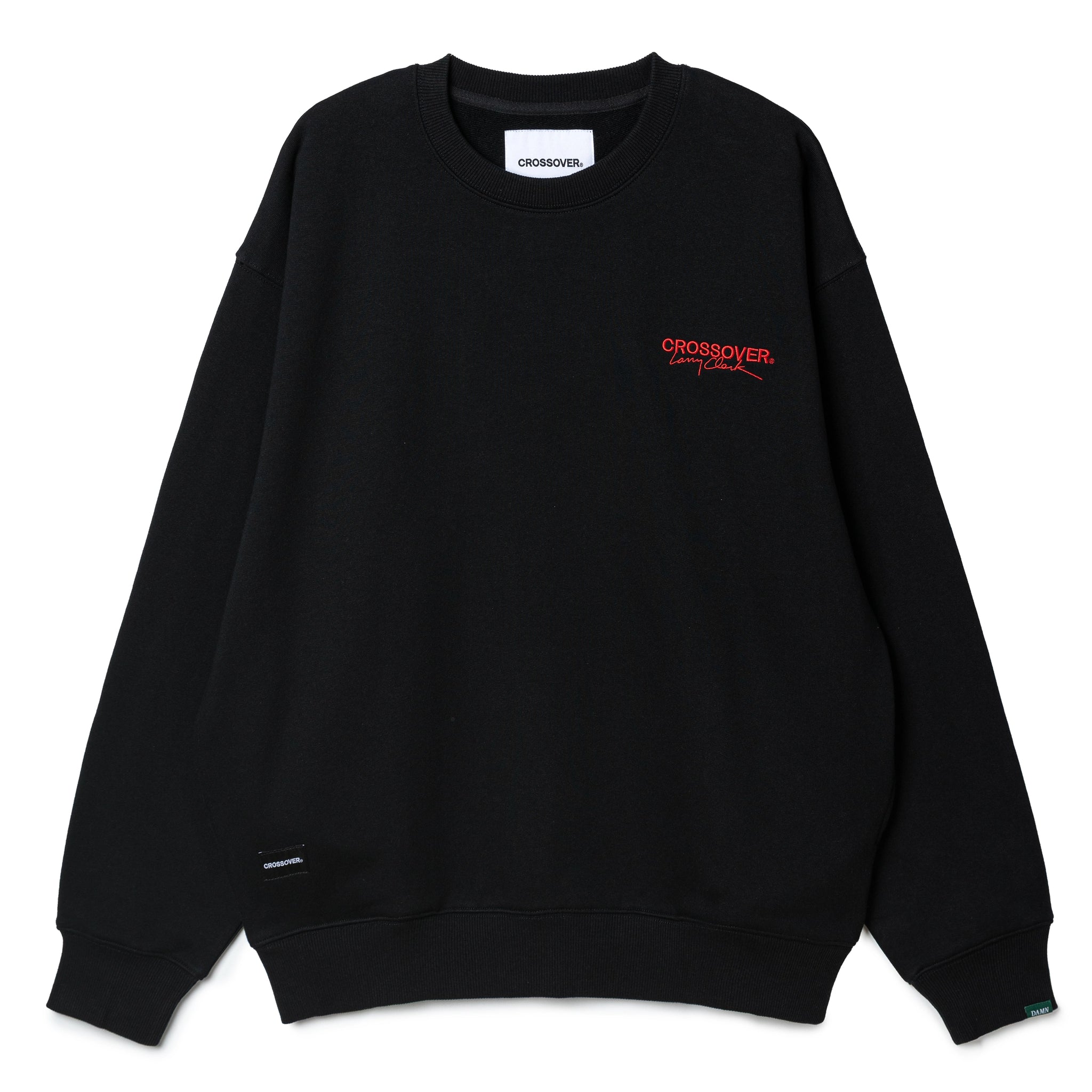 CROSSOVER® × KIDS by Larry Clark 30th Anniversary Crewneck Sweater | Black