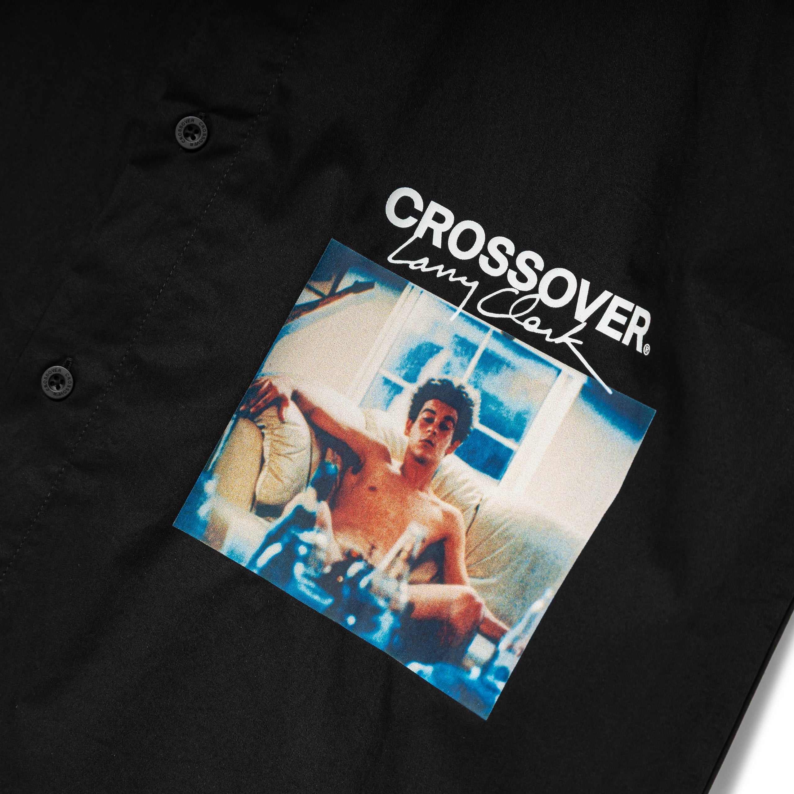 CROSSOVER® × KIDS by Larry Clark 30th Anniversary '01' Shirt | Black