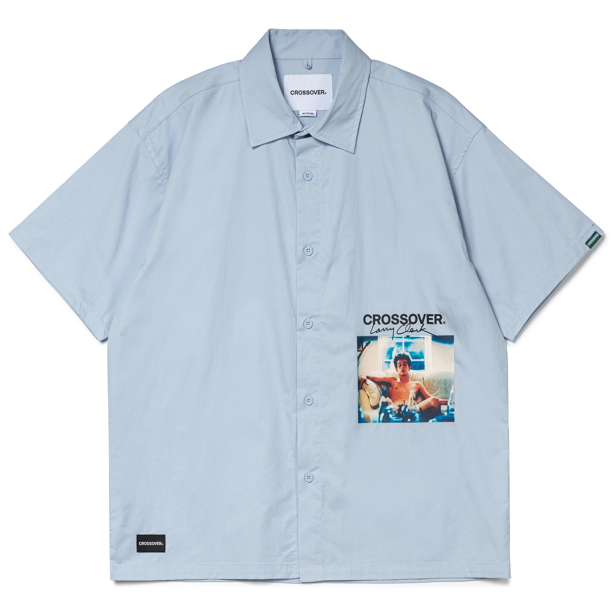 CROSSOVER® × KIDS by Larry Clark 30th Anniversary '01' Shirt | Blue