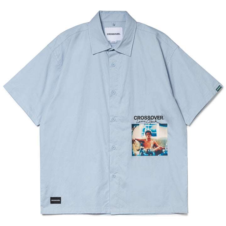 CROSSOVER® × KIDS by Larry Clark 30th Anniversary '01' Shirt | Blue