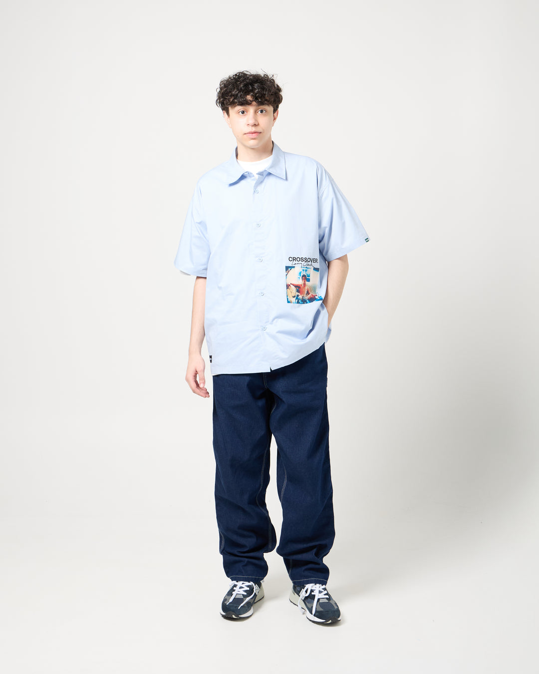 CROSSOVER® × KIDS by Larry Clark 30th Anniversary '01' Shirt | Blue