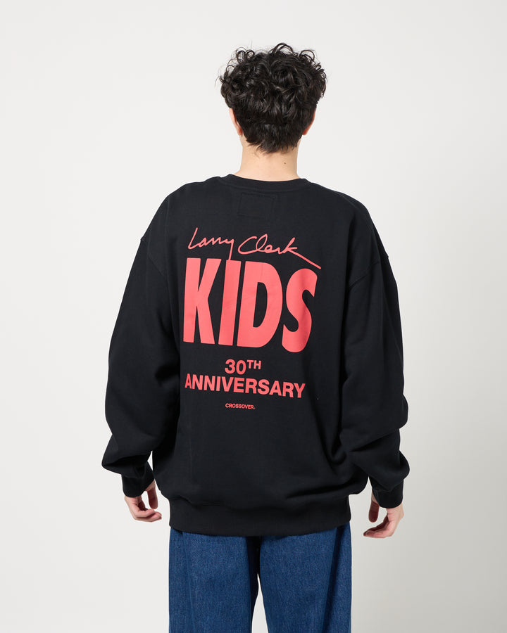 CROSSOVER® × KIDS by Larry Clark 30th Anniversary Crewneck Sweater | Black