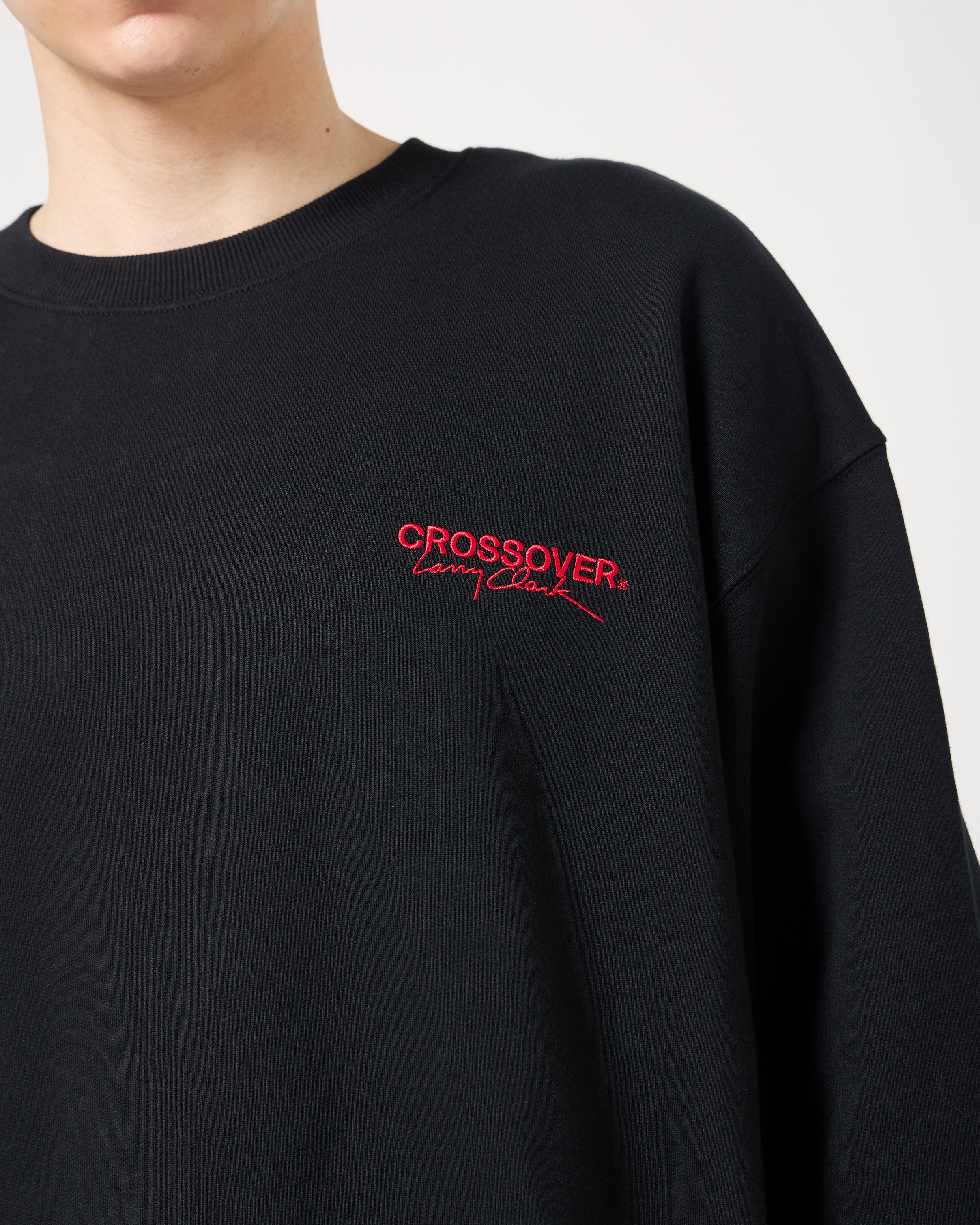 CROSSOVER® × KIDS by Larry Clark 30th Anniversary Crewneck Sweater | Black