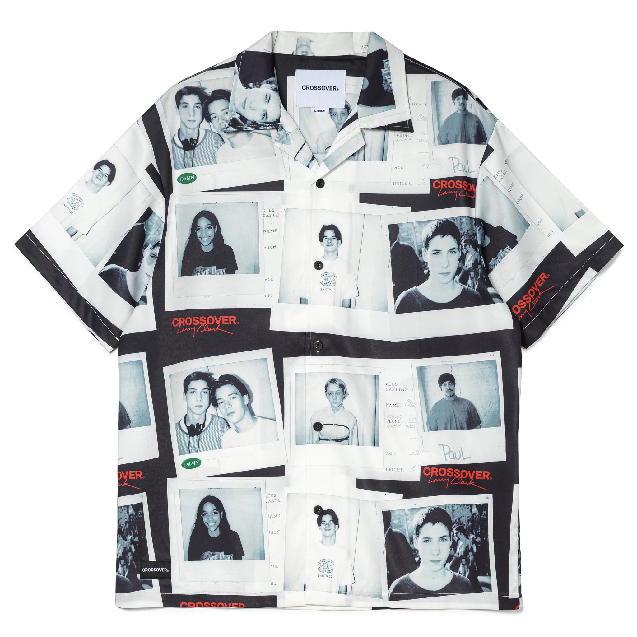 CROSSOVER® × KIDS by Larry Clark 30th Anniversary Hawaiian Shirt | Black