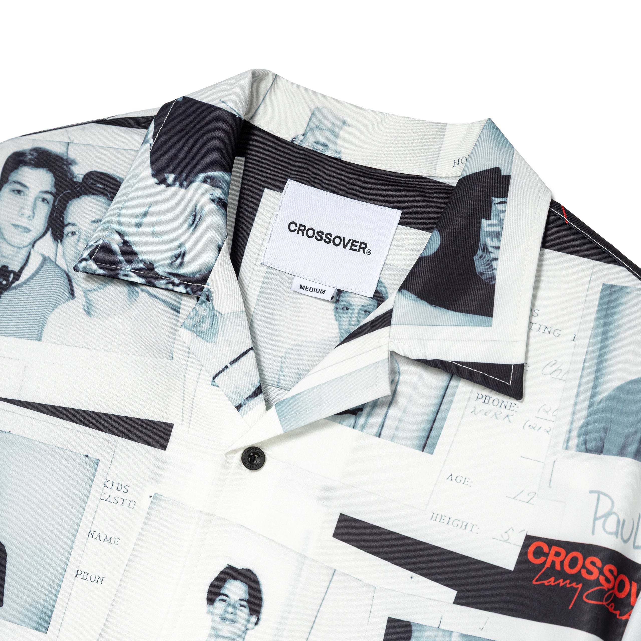 CROSSOVER® × KIDS by Larry Clark 30th Anniversary Hawaiian Shirt | Black