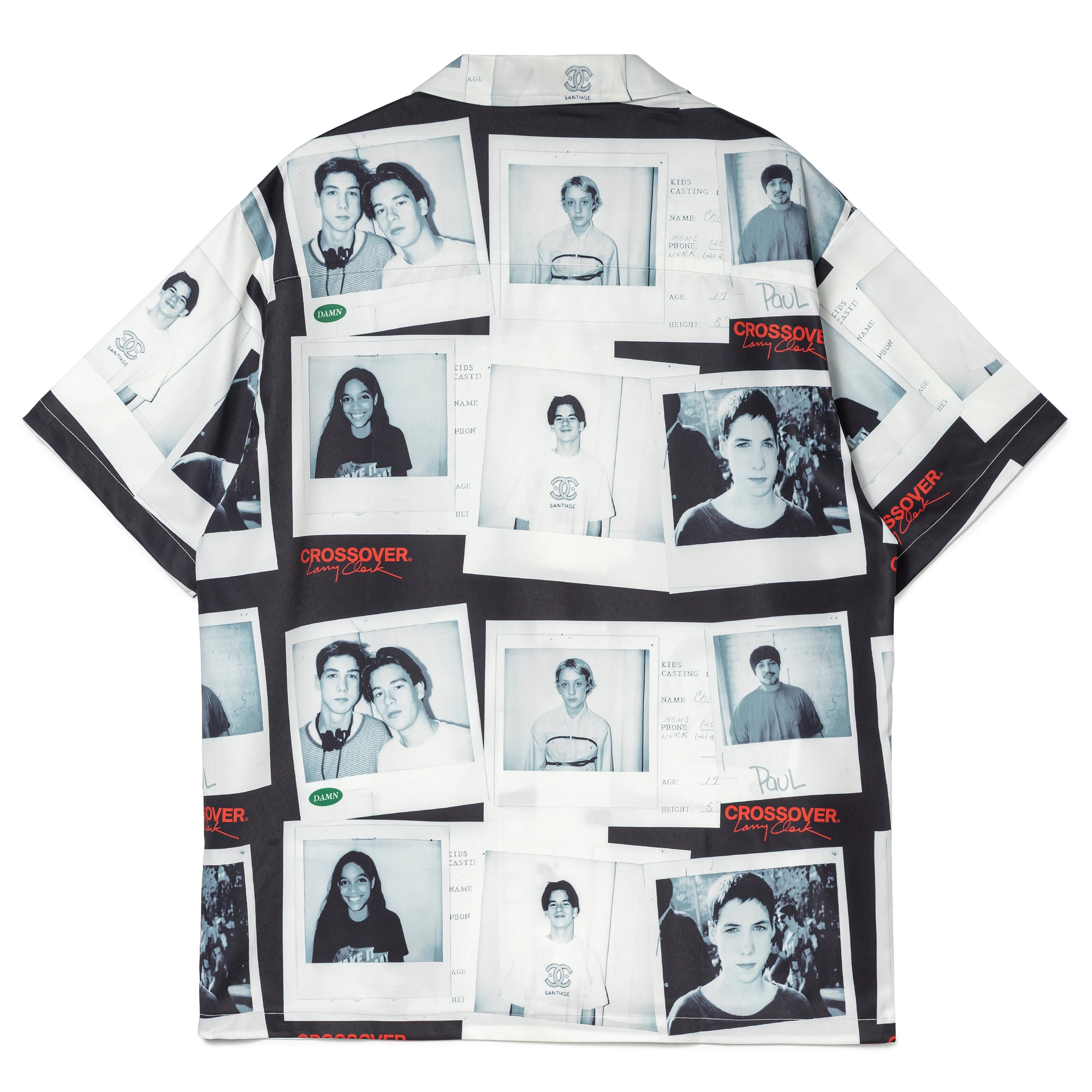 CROSSOVER® × KIDS by Larry Clark 30th Anniversary Hawaiian Shirt | Black