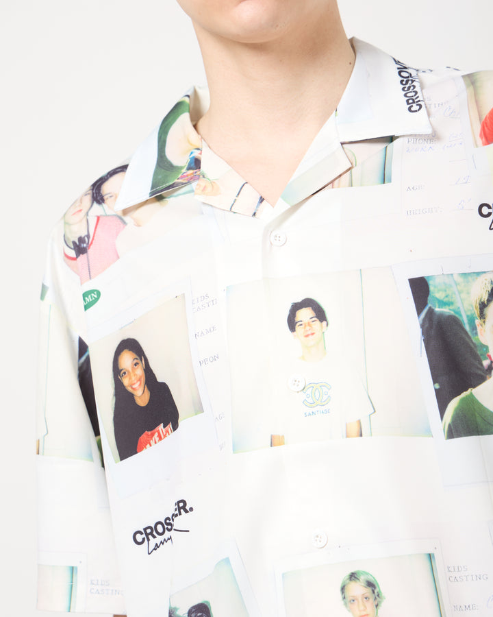 CROSSOVER® × KIDS by Larry Clark 30th Anniversary Hawaiian Shirt | White