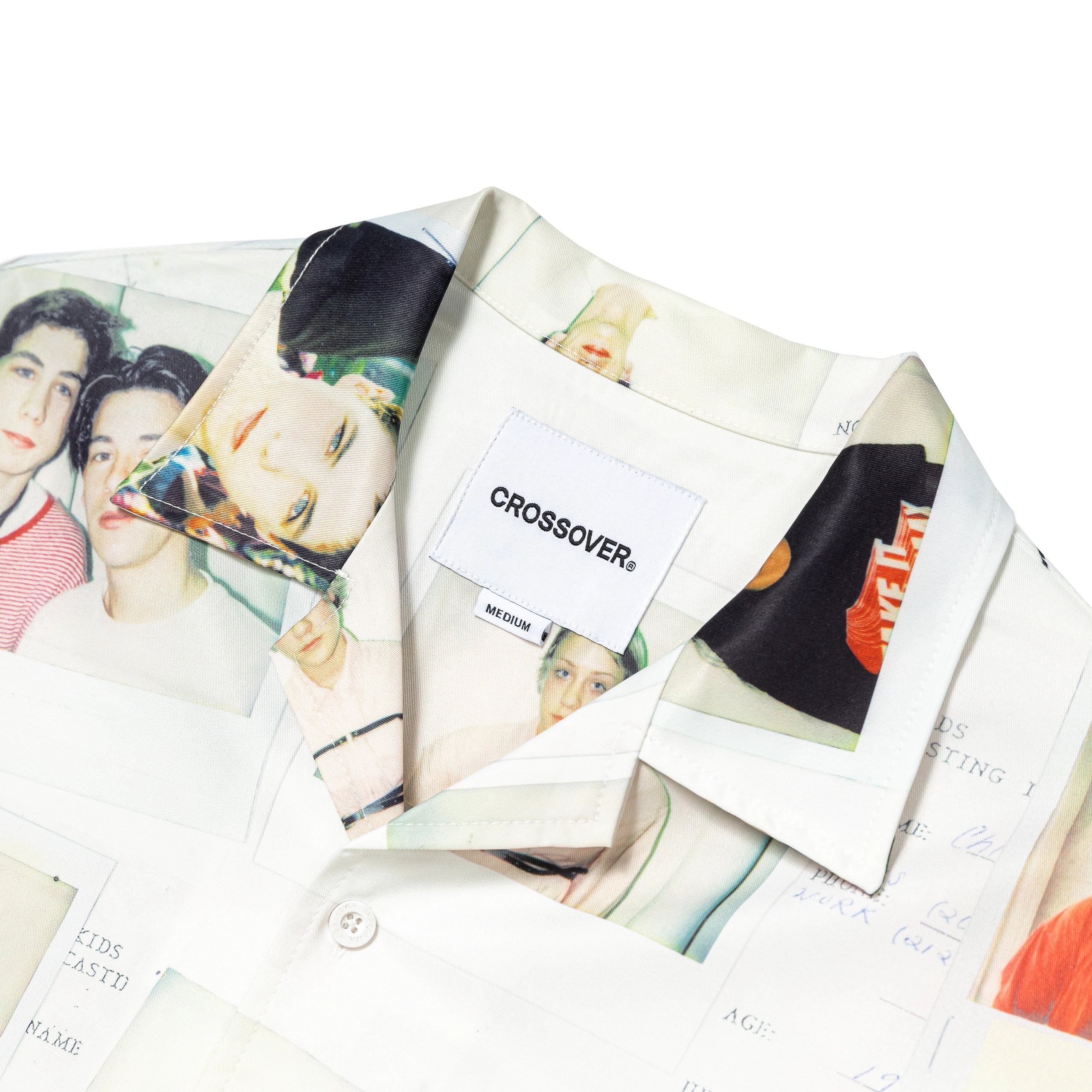 CROSSOVER® × KIDS by Larry Clark 30th Anniversary Hawaiian Shirt | White