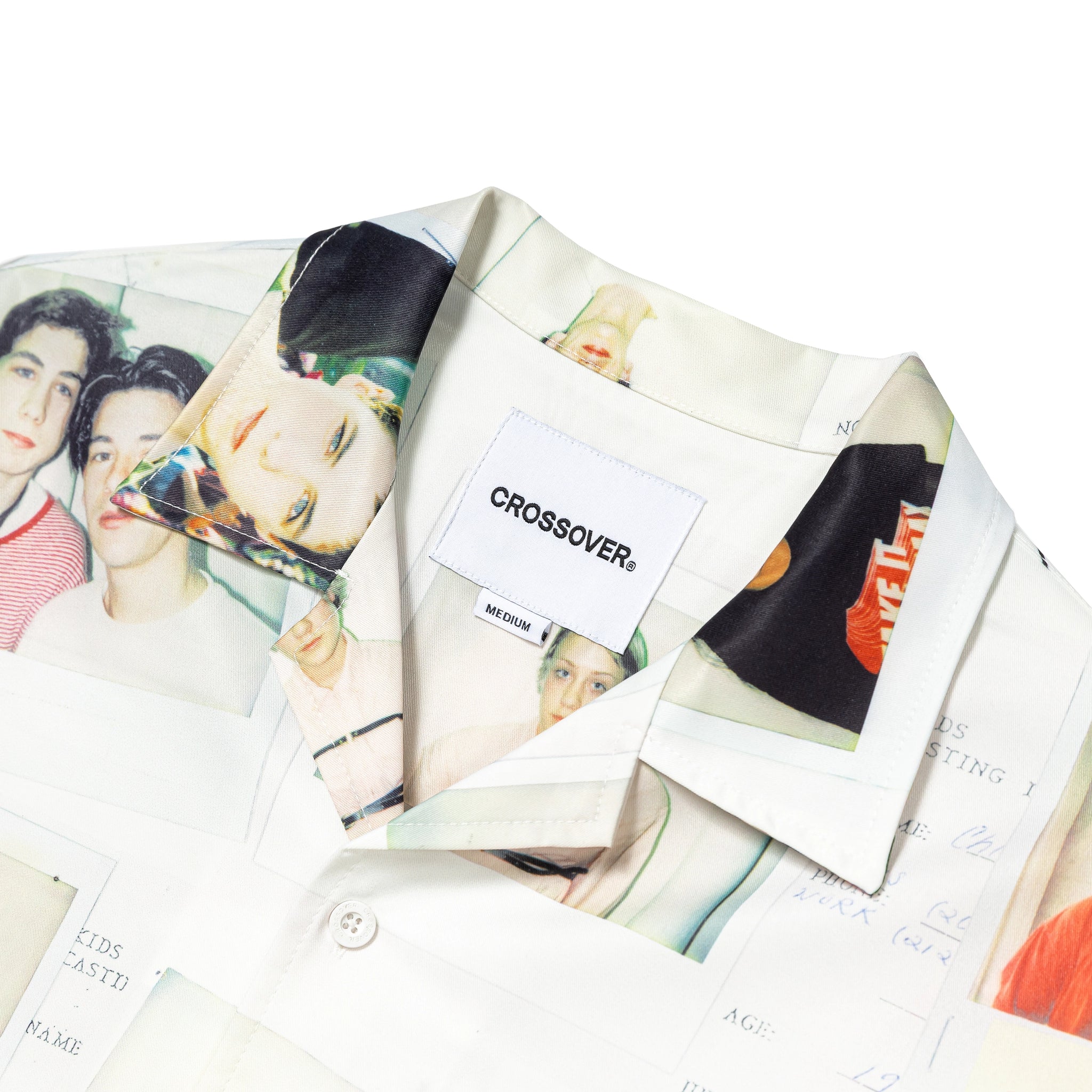 CROSSOVER® × KIDS by Larry Clark 30th Anniversary Hawaiian Shirt | White