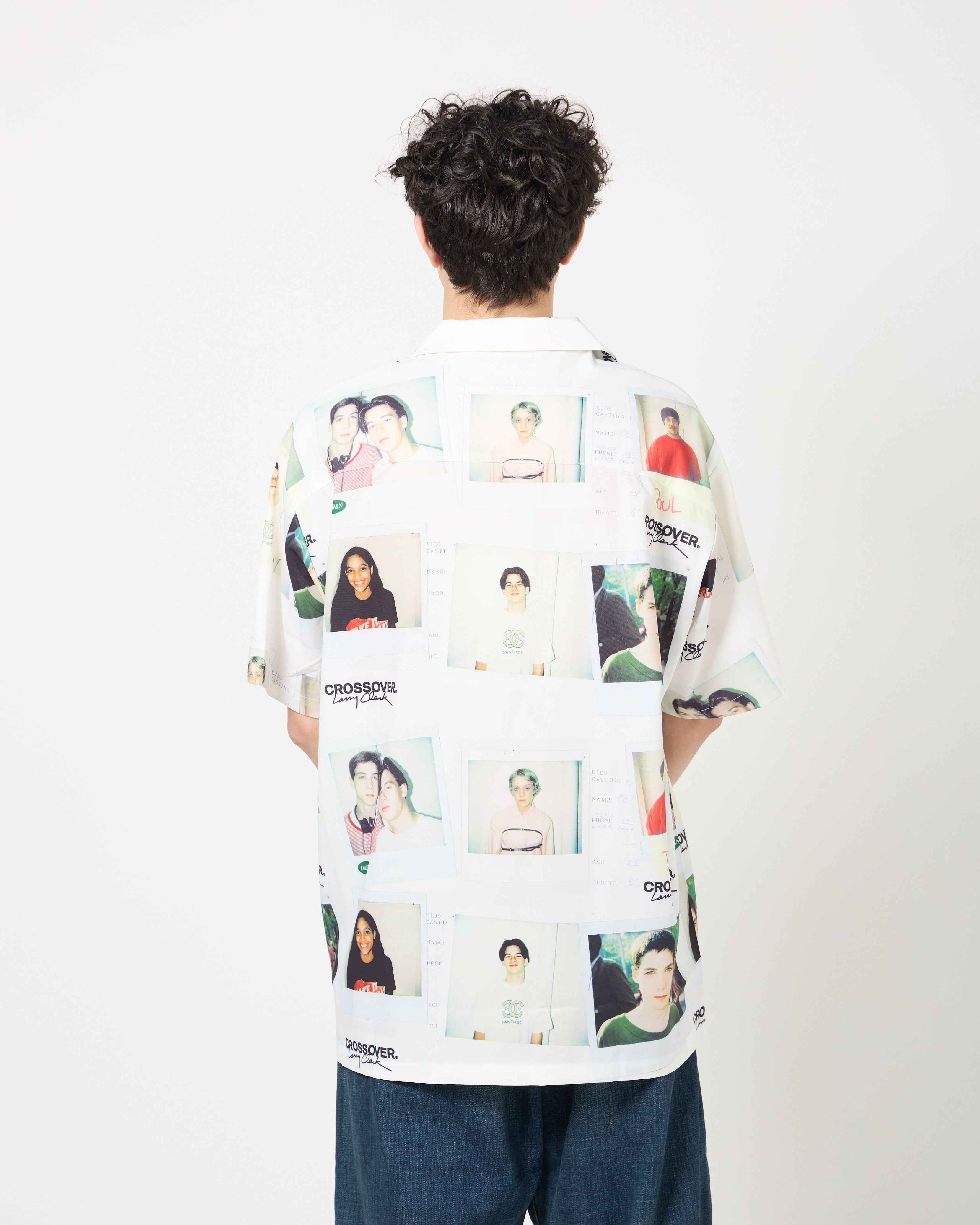 CROSSOVER® × KIDS by Larry Clark 30th Anniversary Hawaiian Shirt | White