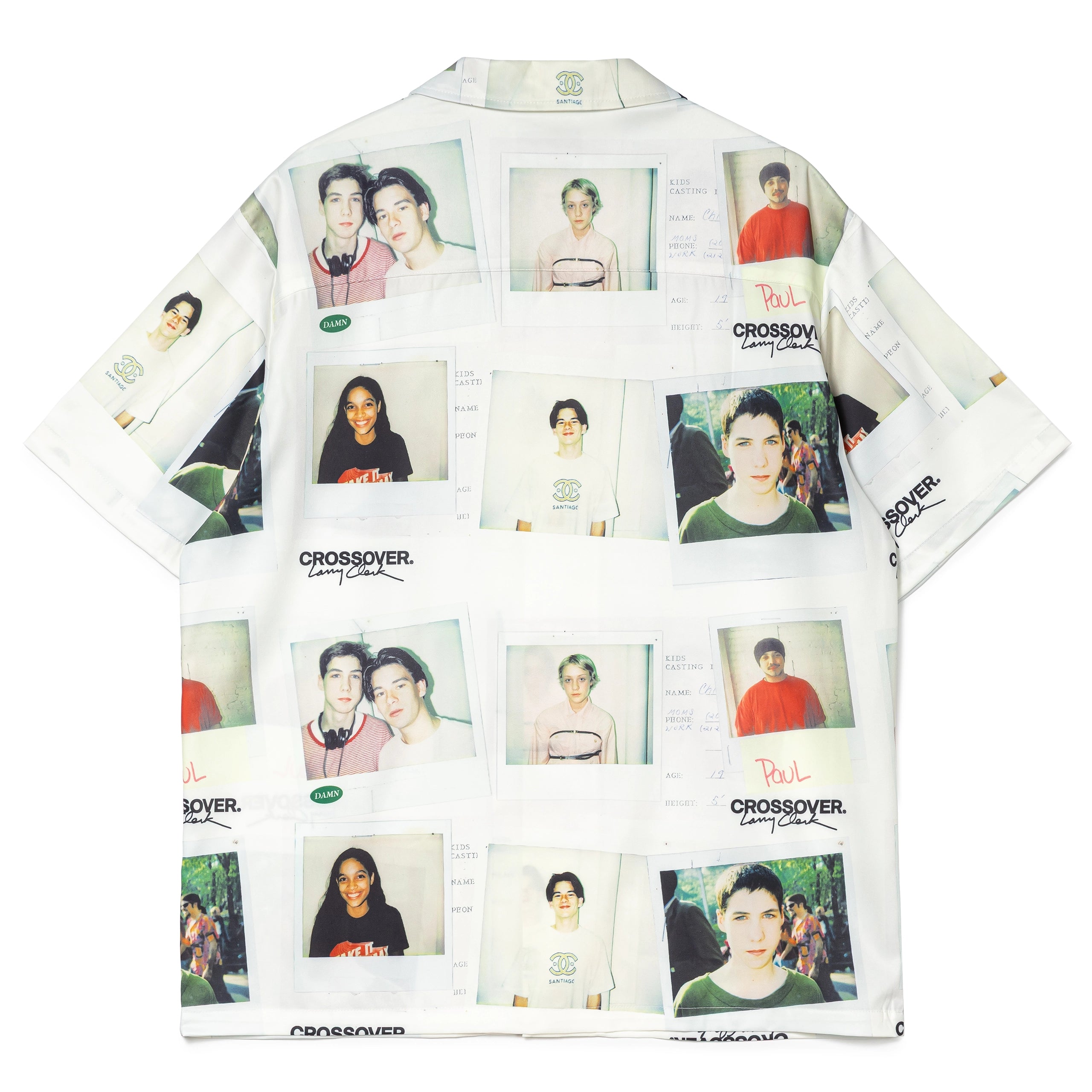 CROSSOVER® × KIDS by Larry Clark 30th Anniversary Hawaiian Shirt | White