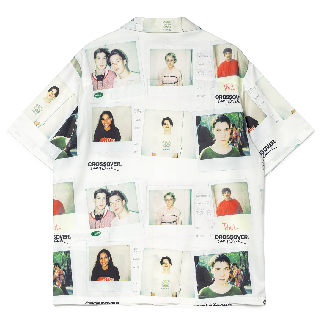 CROSSOVER® × KIDS by Larry Clark 30th Anniversary Hawaiian Shirt | White