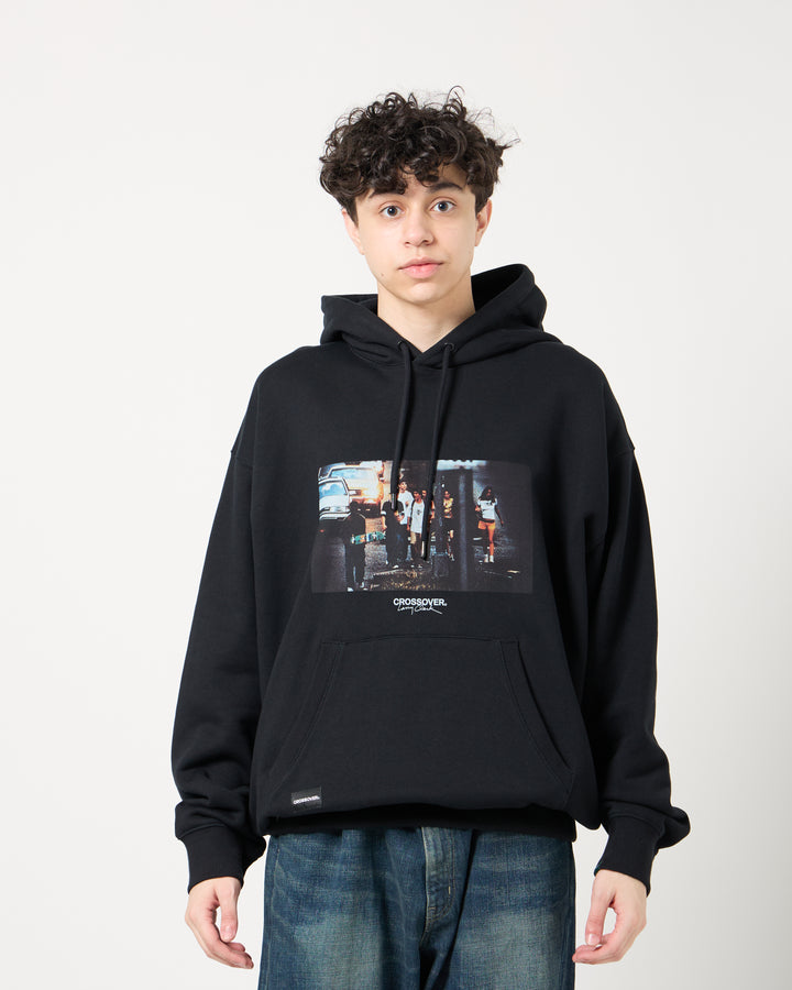 CROSSOVER® × KIDS by Larry Clark 30th Anniversary Pullover Hoodie | Black