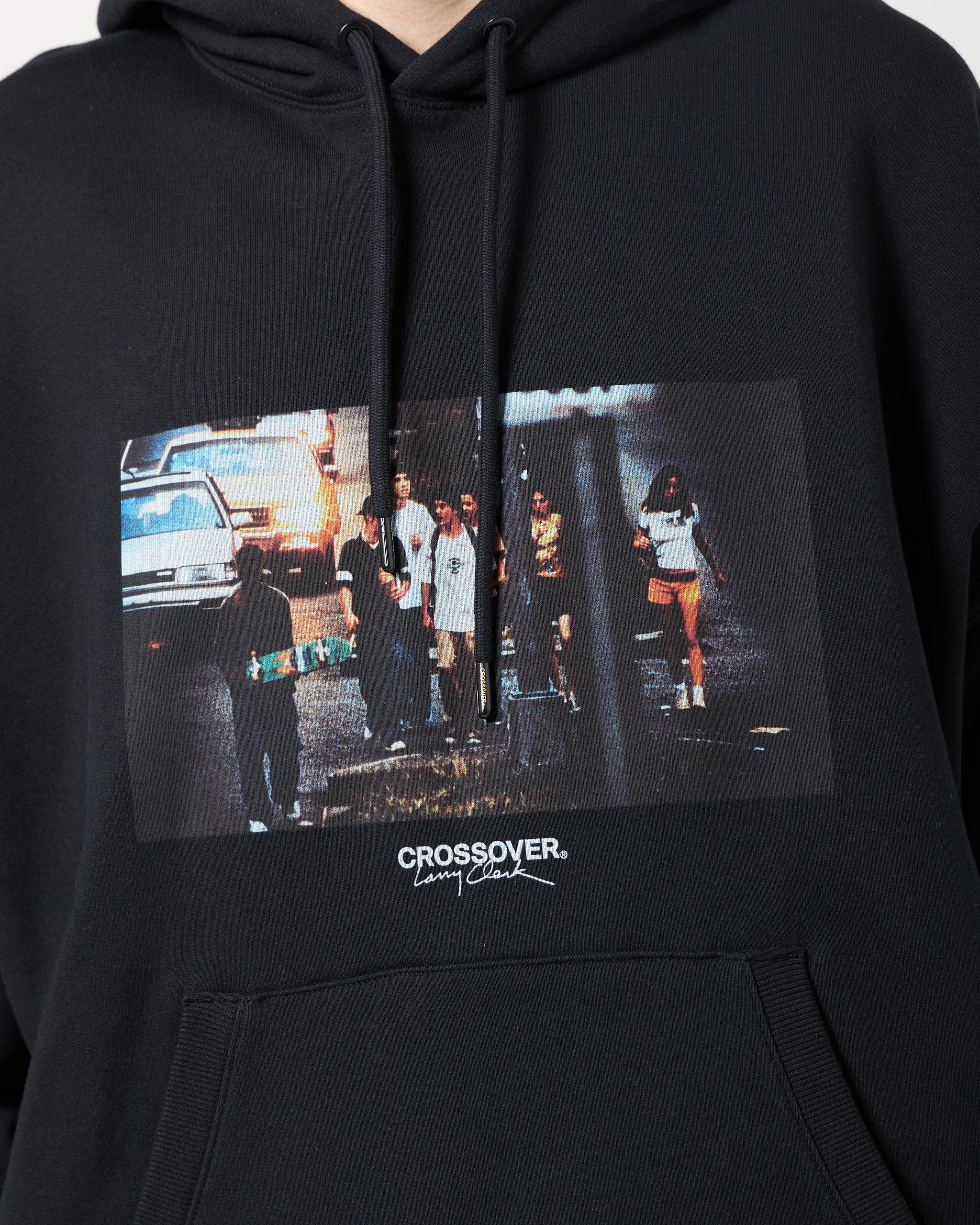 CROSSOVER® × KIDS by Larry Clark 30th Anniversary Pullover Hoodie | Black