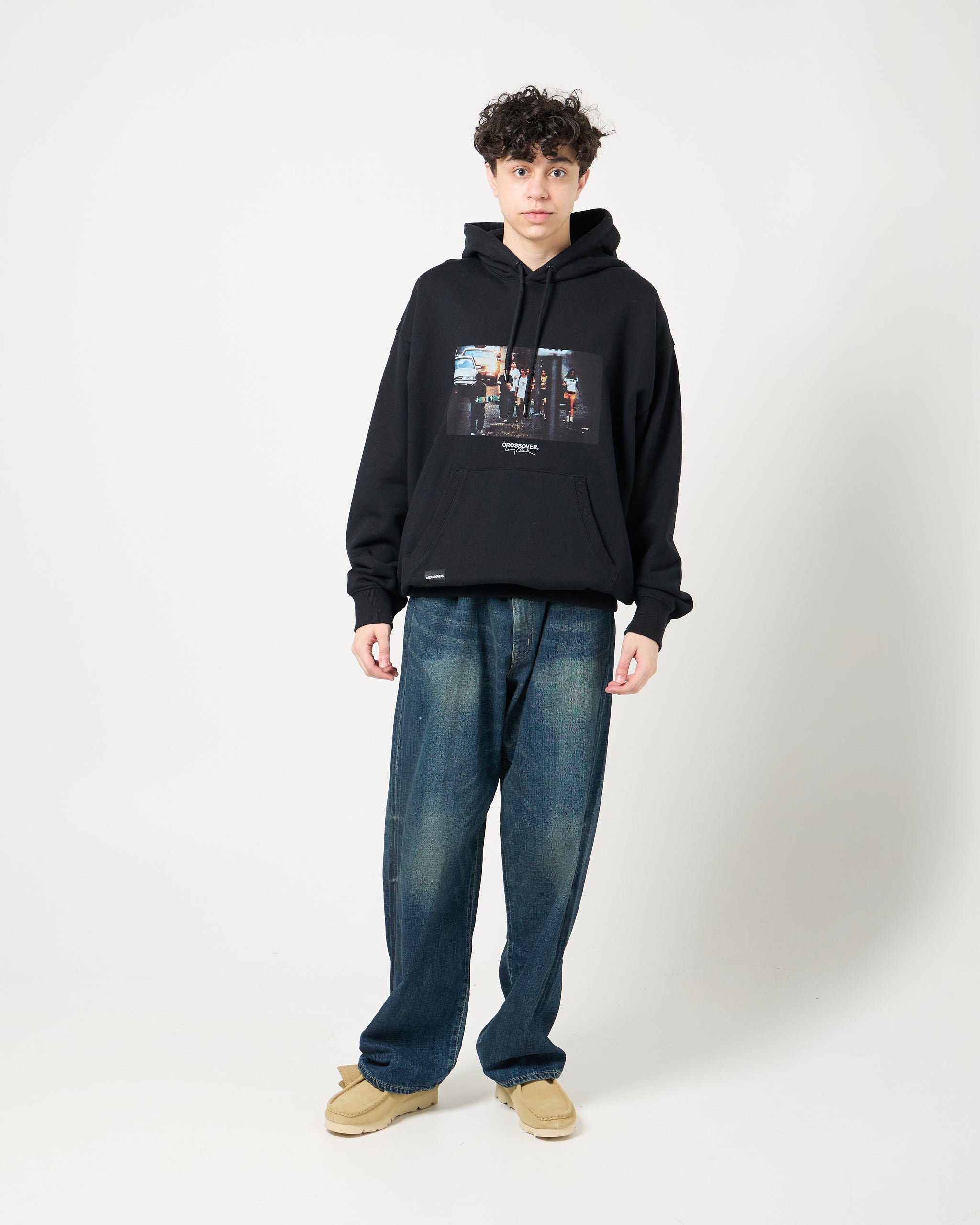 CROSSOVER® × KIDS by Larry Clark 30th Anniversary Pullover Hoodie | Black