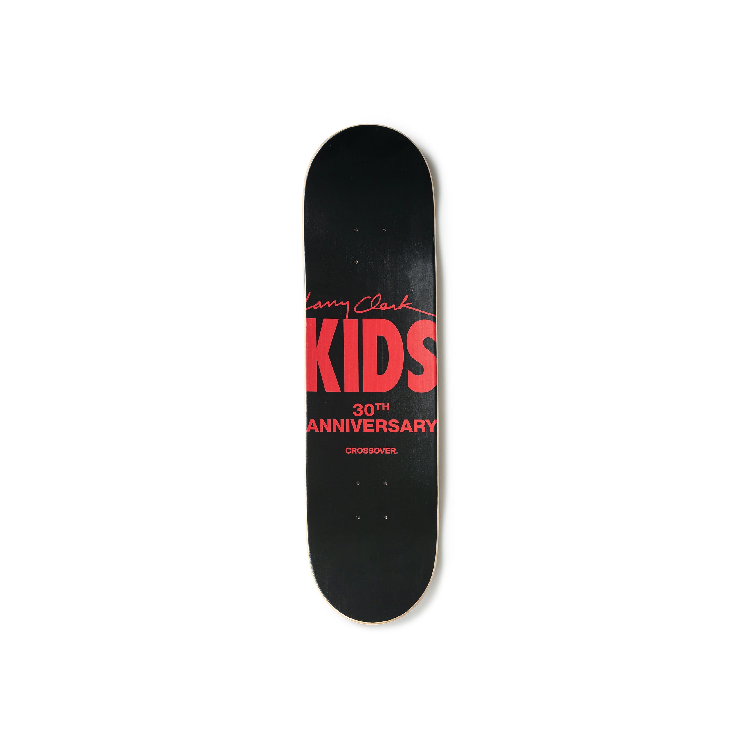 CROSSOVER® × KIDS by Larry Clark 30th Anniversary Skateboard Deck | Black Red