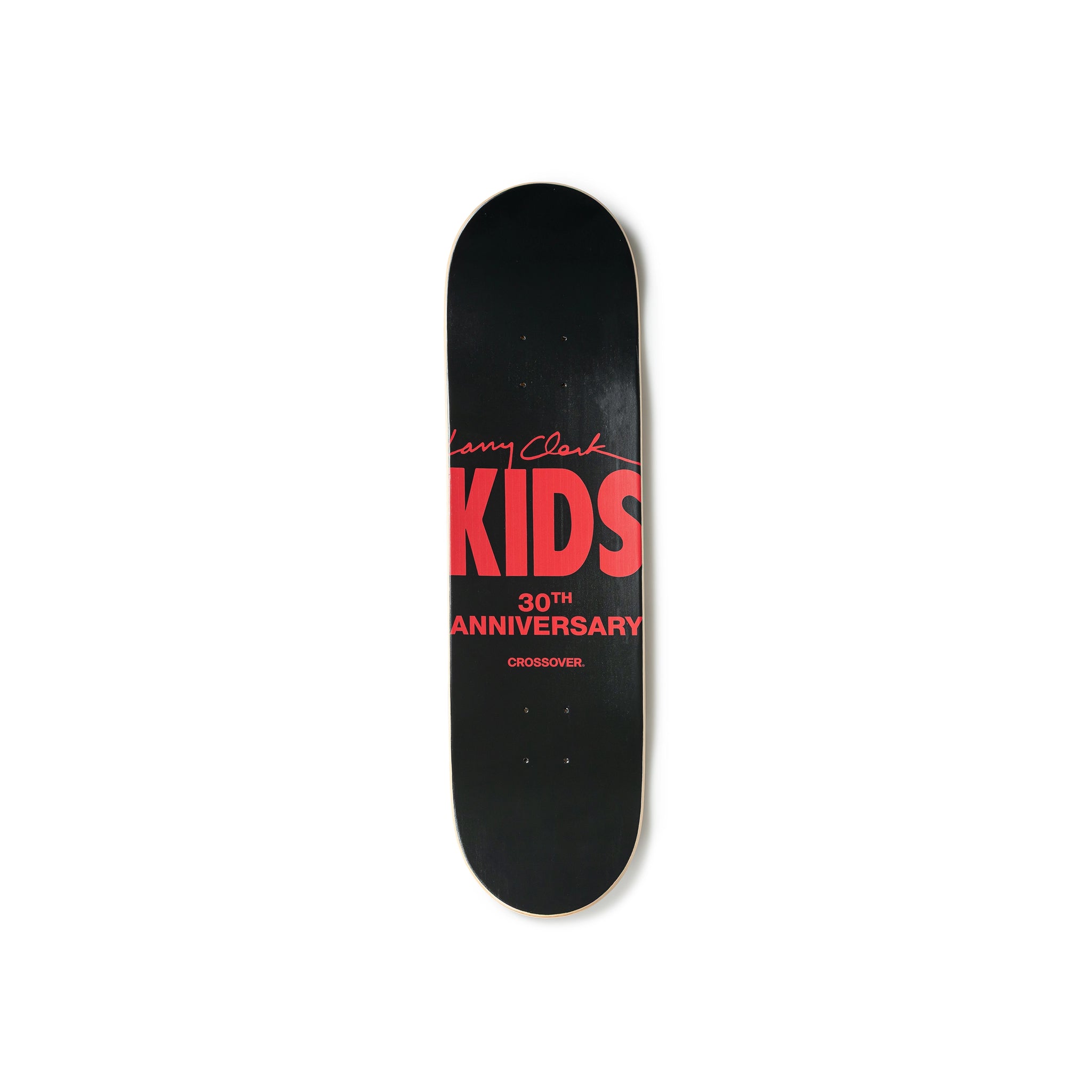 CROSSOVER® × KIDS by Larry Clark 30th Anniversary Skateboard Deck | Black Red