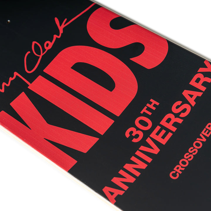 CROSSOVER® × KIDS by Larry Clark 30th Anniversary Skateboard Deck | Black Red