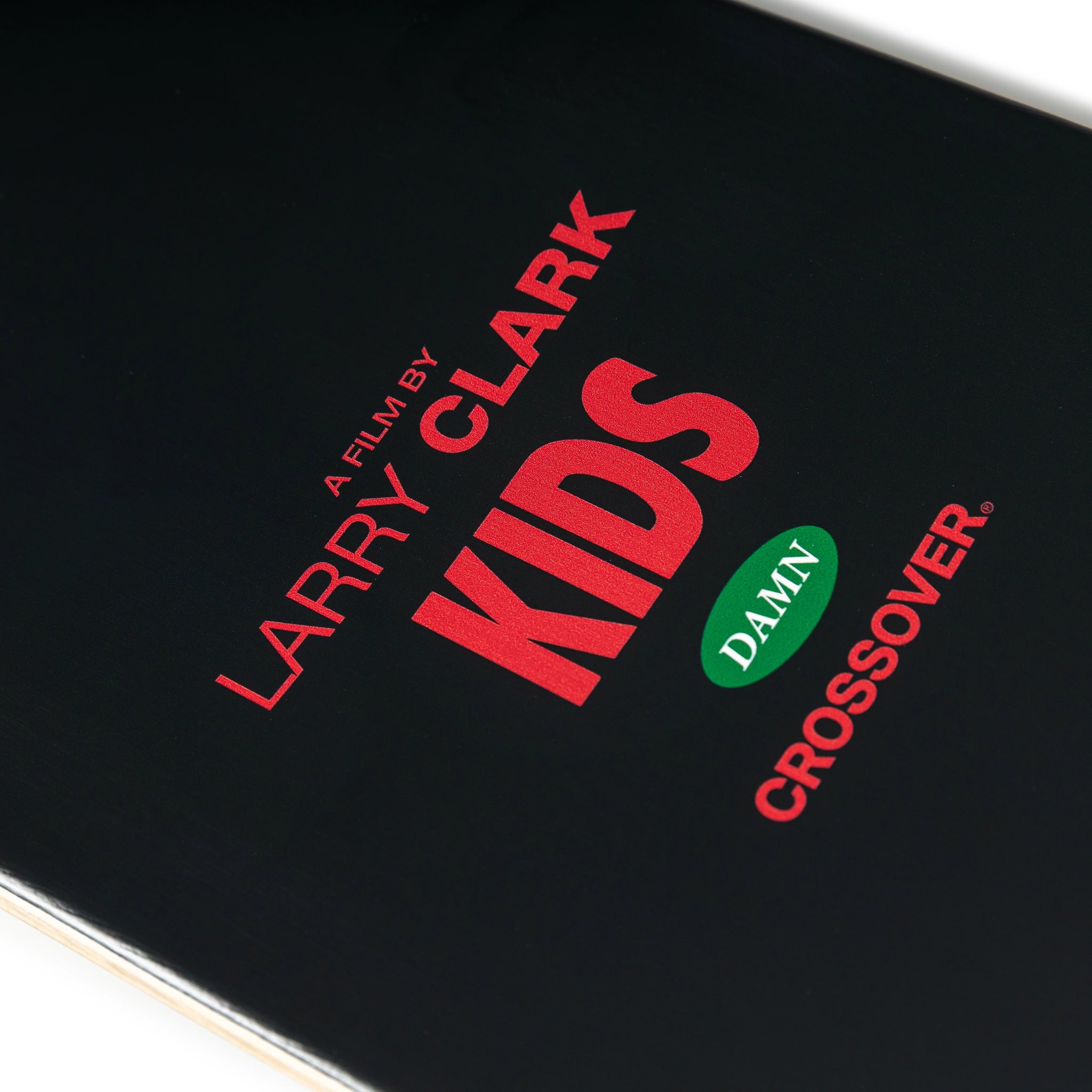 CROSSOVER® × KIDS by Larry Clark 30th Anniversary Skateboard Deck | Black