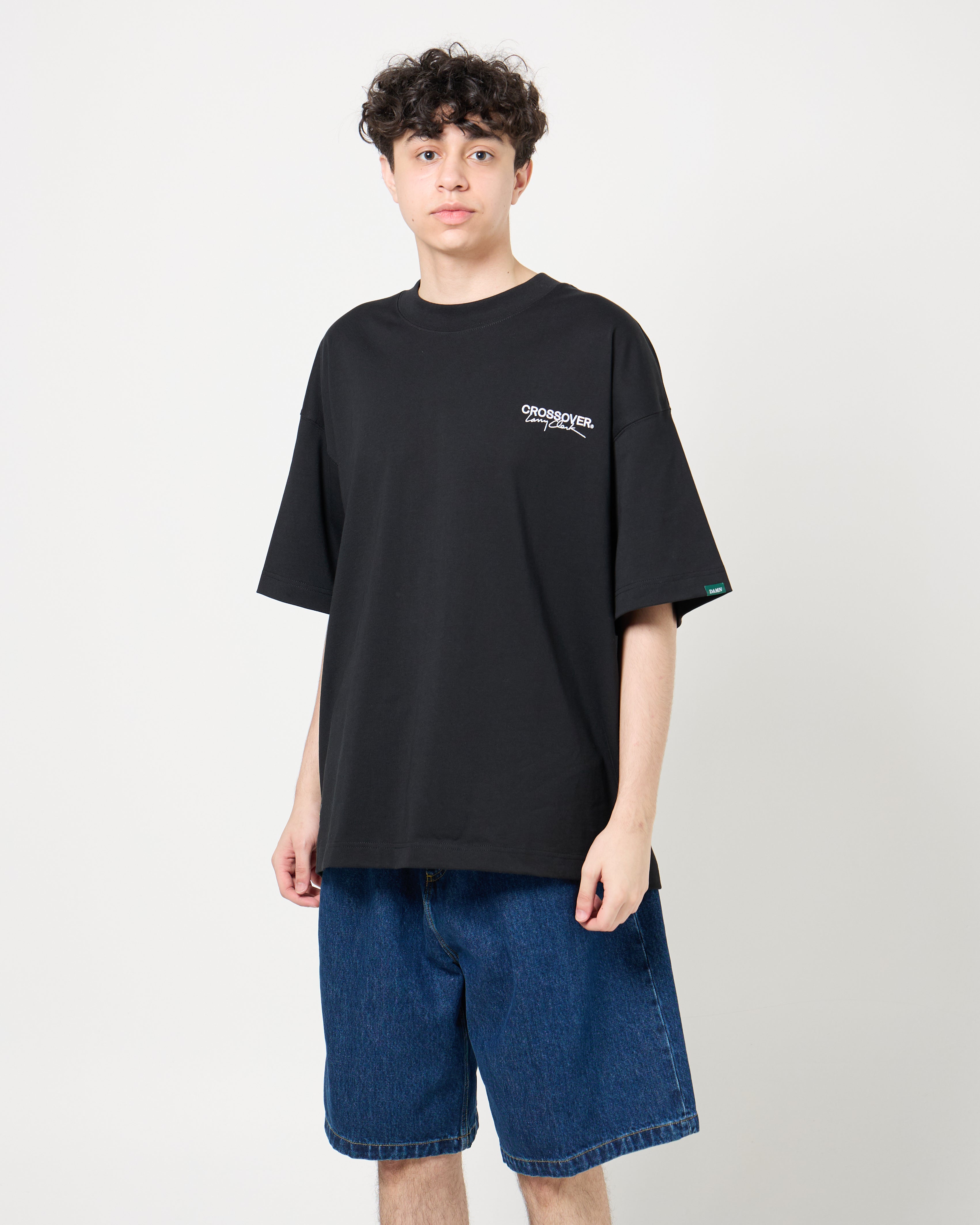 CROSSOVER® × KIDS by Larry Clark 30th Anniversary '01' Tee | Black