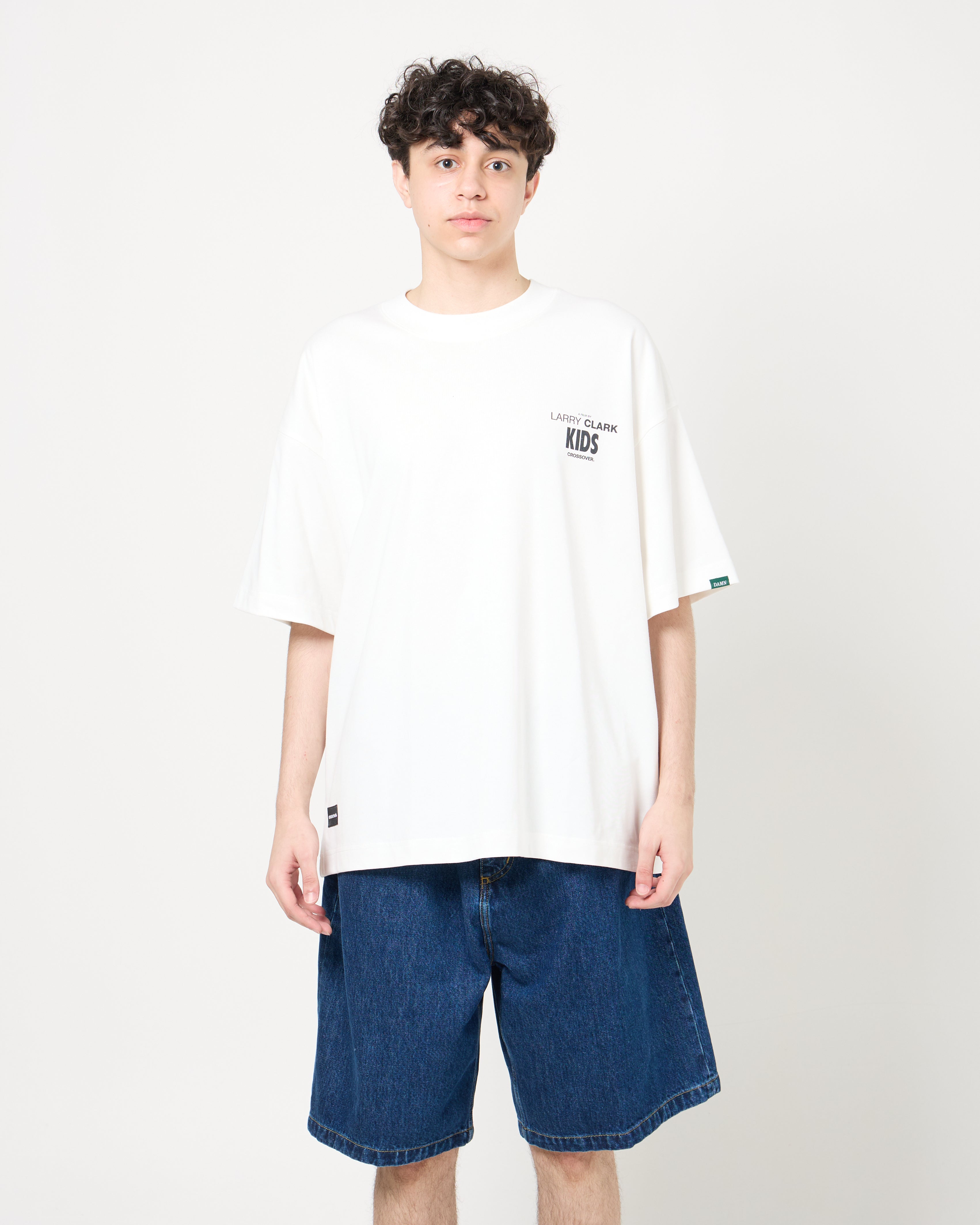 CROSSOVER® × KIDS by Larry Clark 30th Anniversary '03' Tee | White