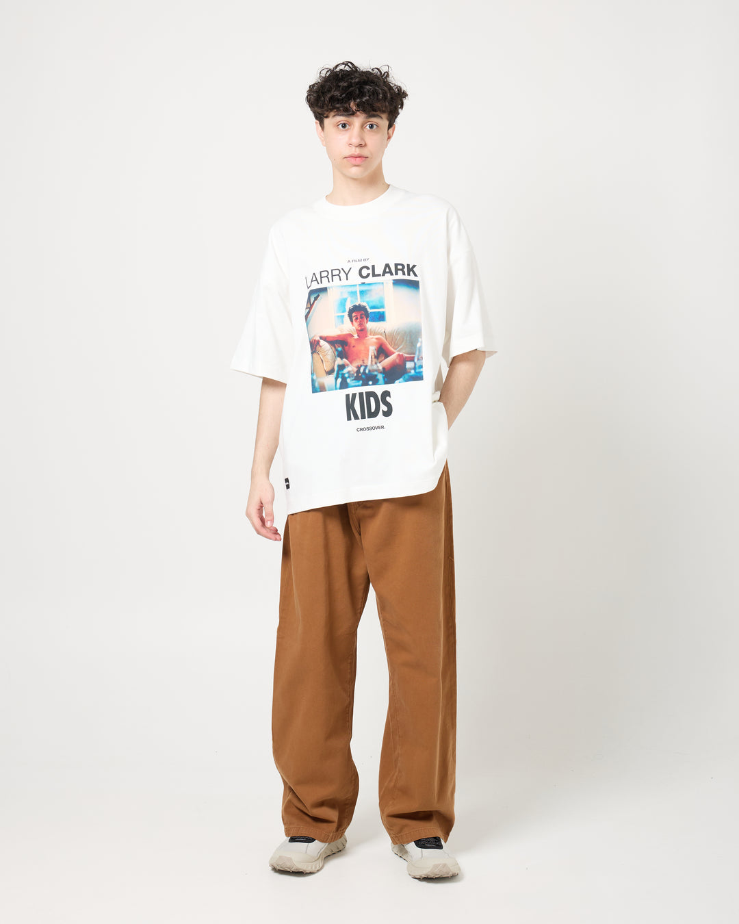 CROSSOVER® × KIDS by Larry Clark 30th Anniversary '05' Tee | White