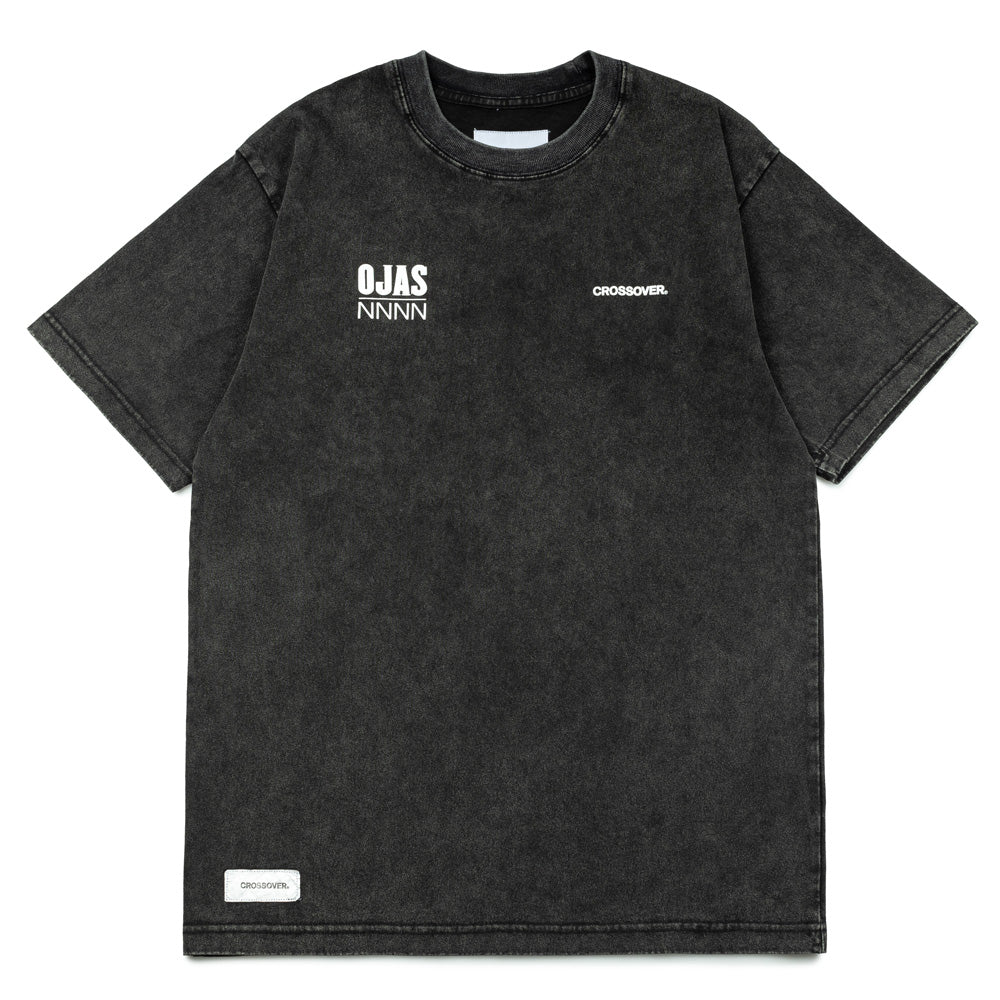 CROSSOVER x OJAS Tee | Black Faded