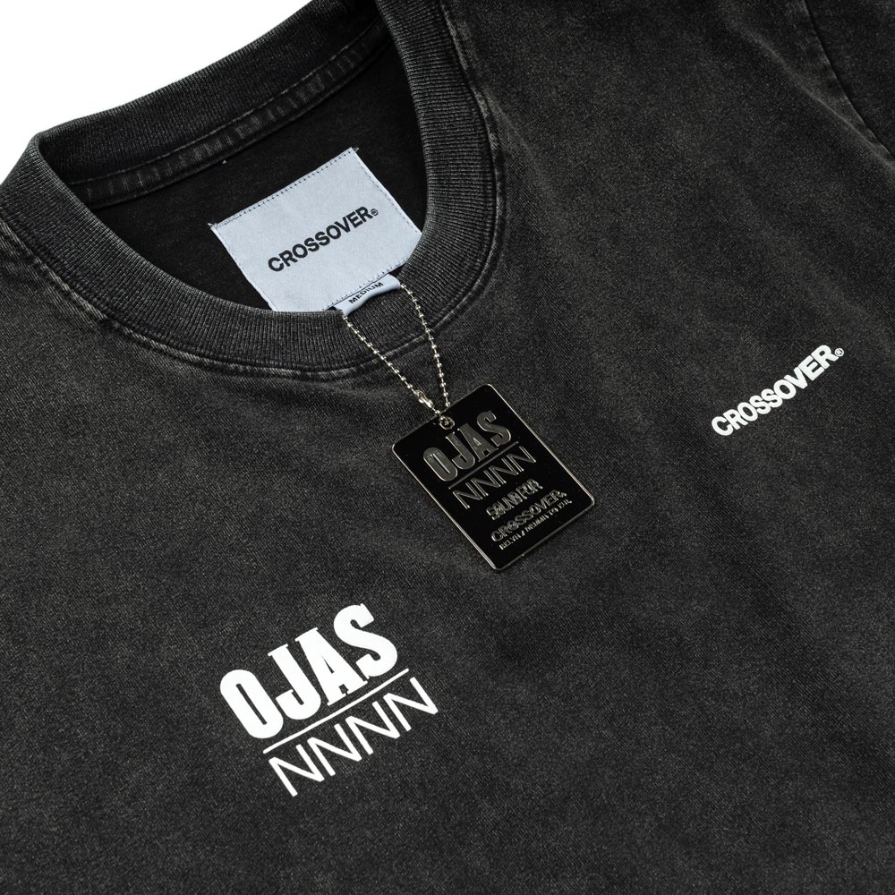 CROSSOVER x OJAS Tee | Black Faded