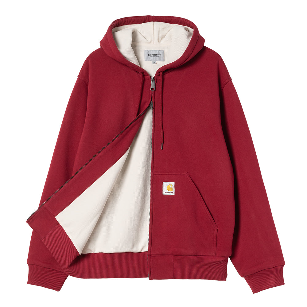 Active Sweat Jacket | Scarlet (stone washed)