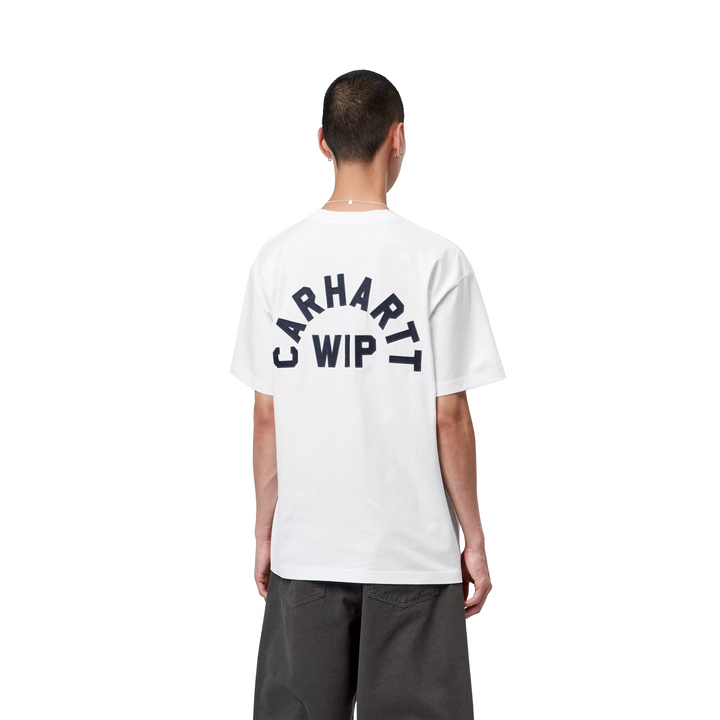 Arch Script Tee | White