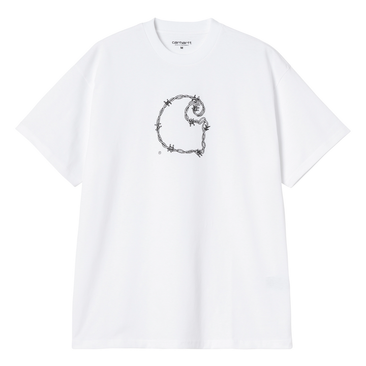 Barbwire C Tee | White