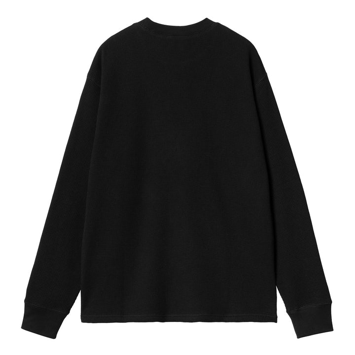 Basics Script L/S Tee | Black