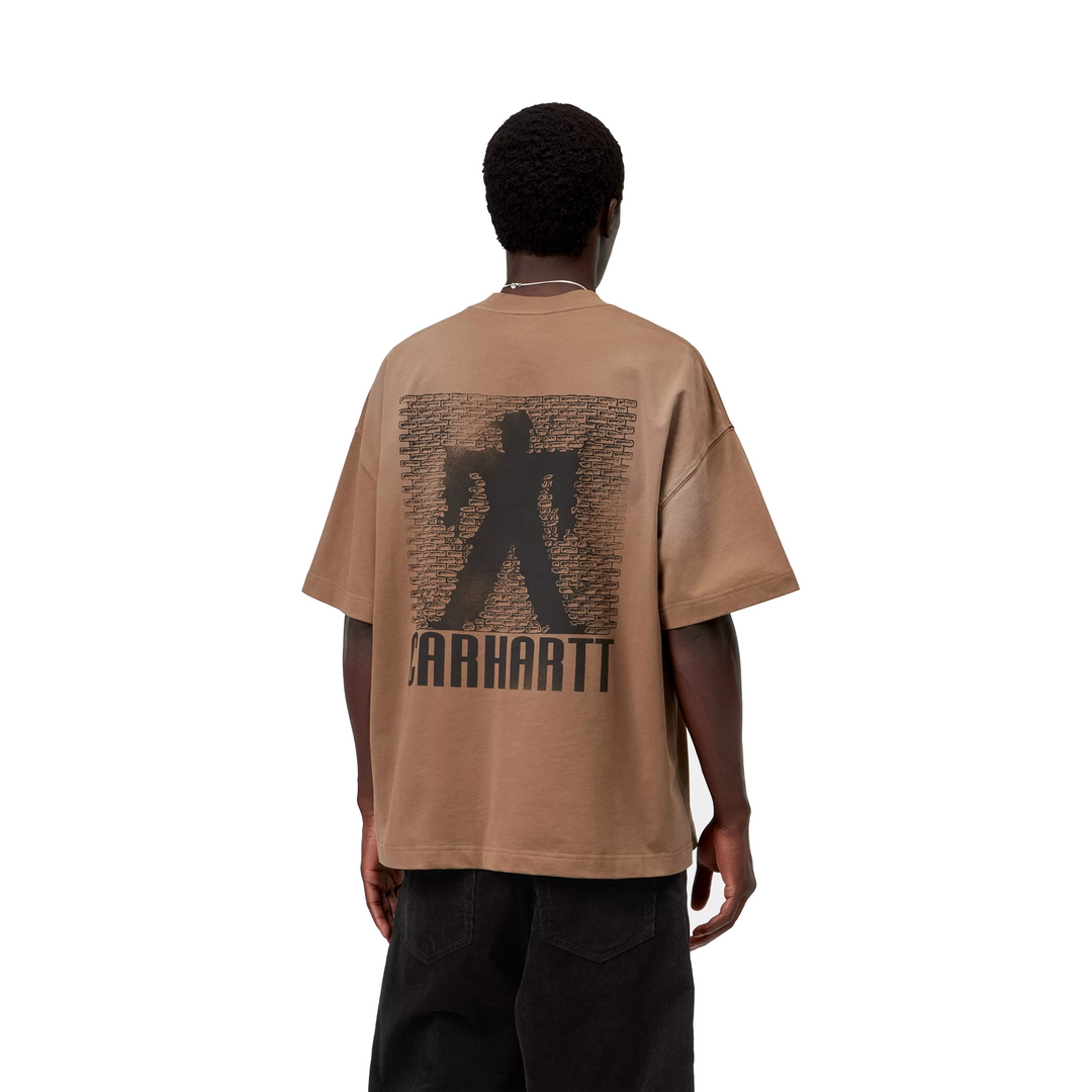 Bricky Man Tee | WIP H Brown (Stone dyed)