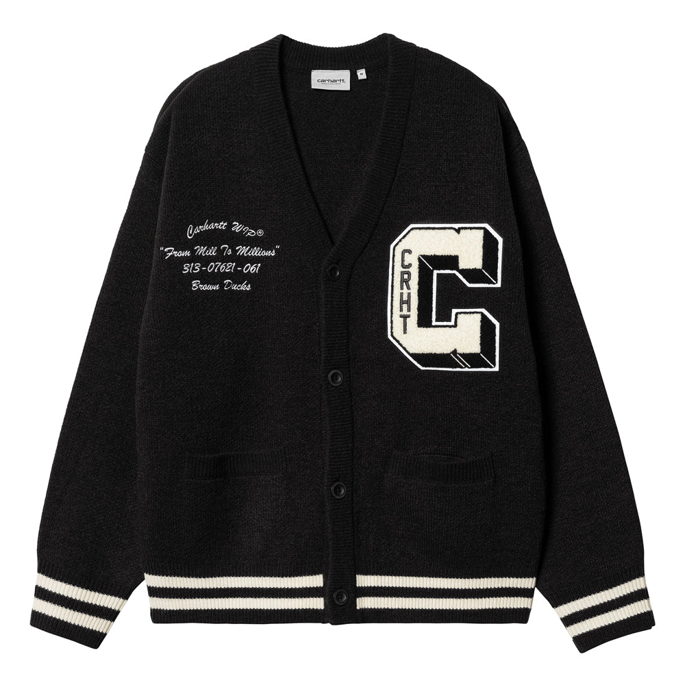 Carhartt WIP Brown Ducks Cardigan | Black
